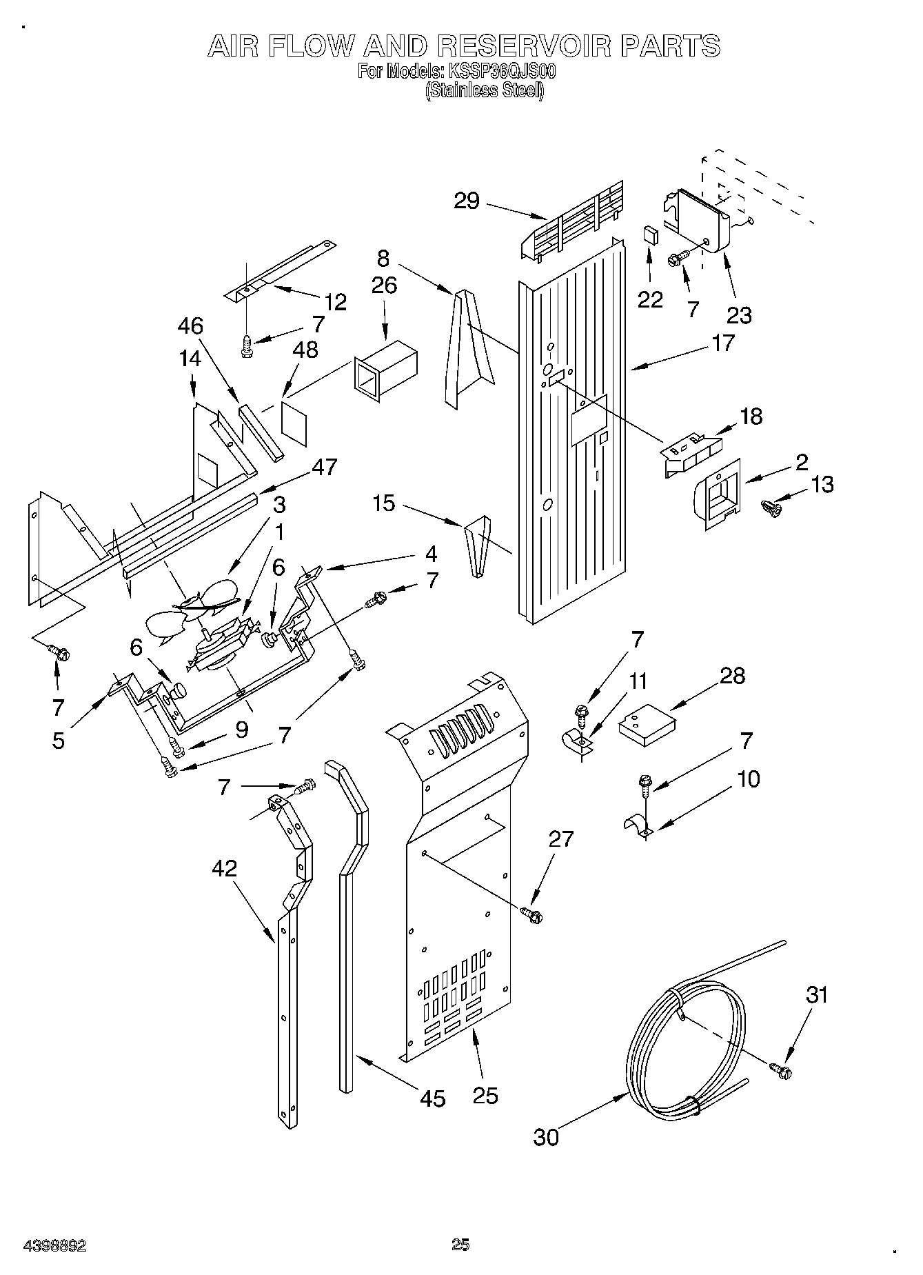 16 - AIR FLOW AND RESERVOIR
