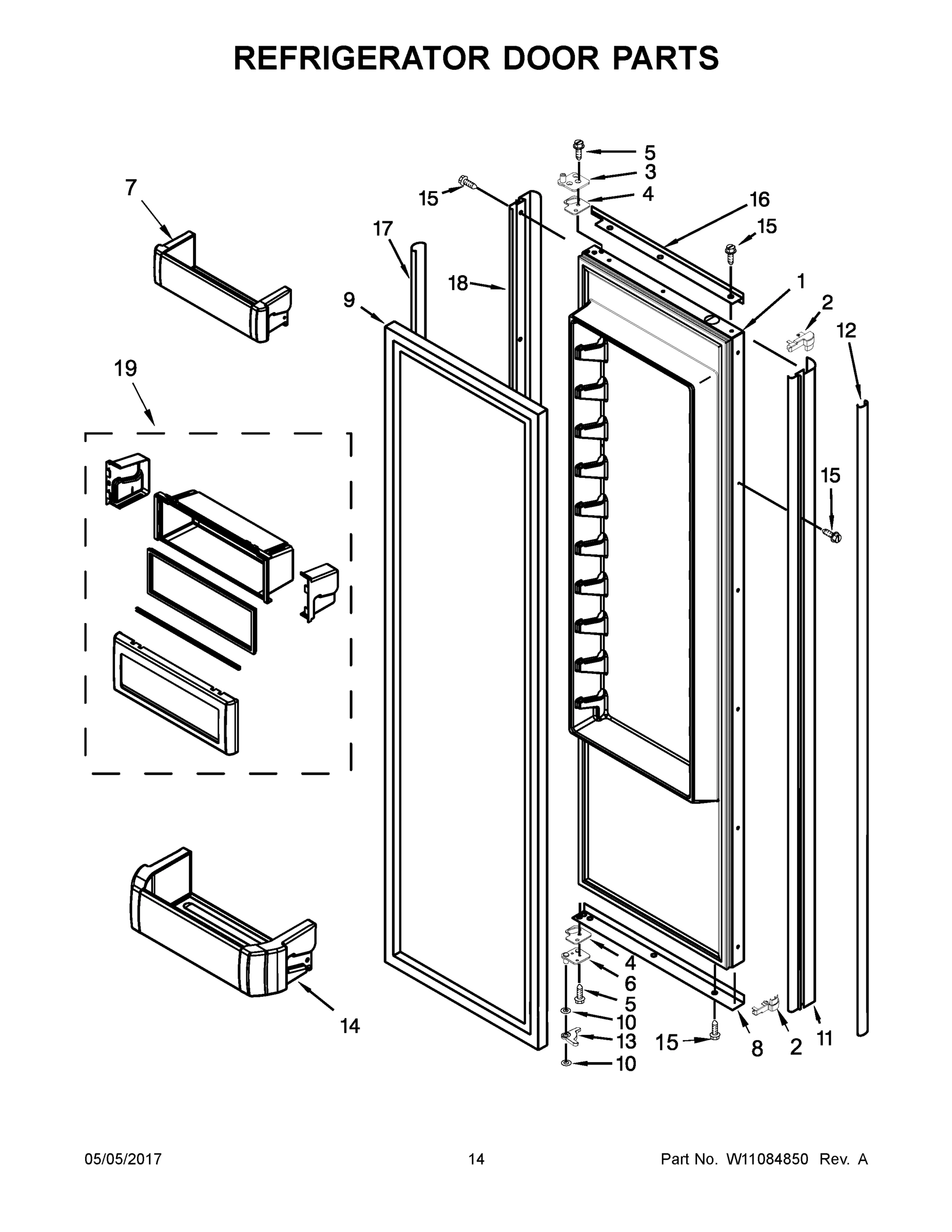 08 - REFRIGERATOR DOOR PARTS