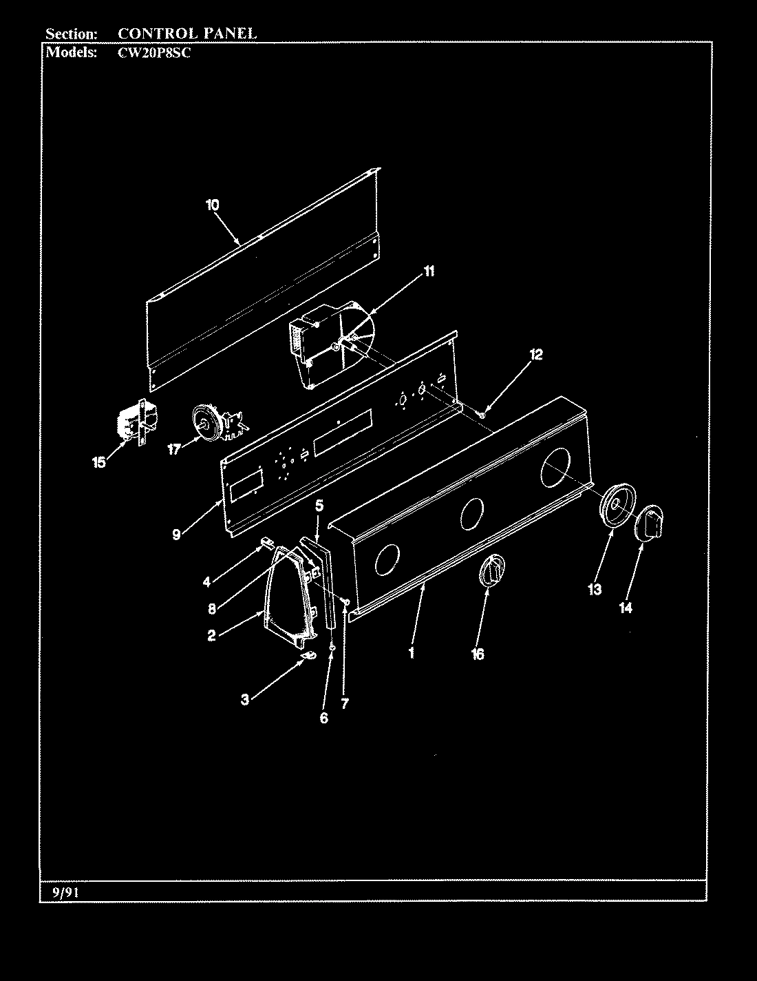 05 - CONTROL PANEL (ORIG-CW20P8xSC)