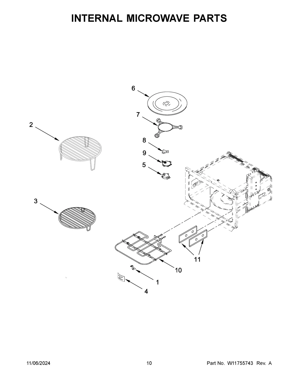 06 - INTERNAL MICROWAVE PARTS
