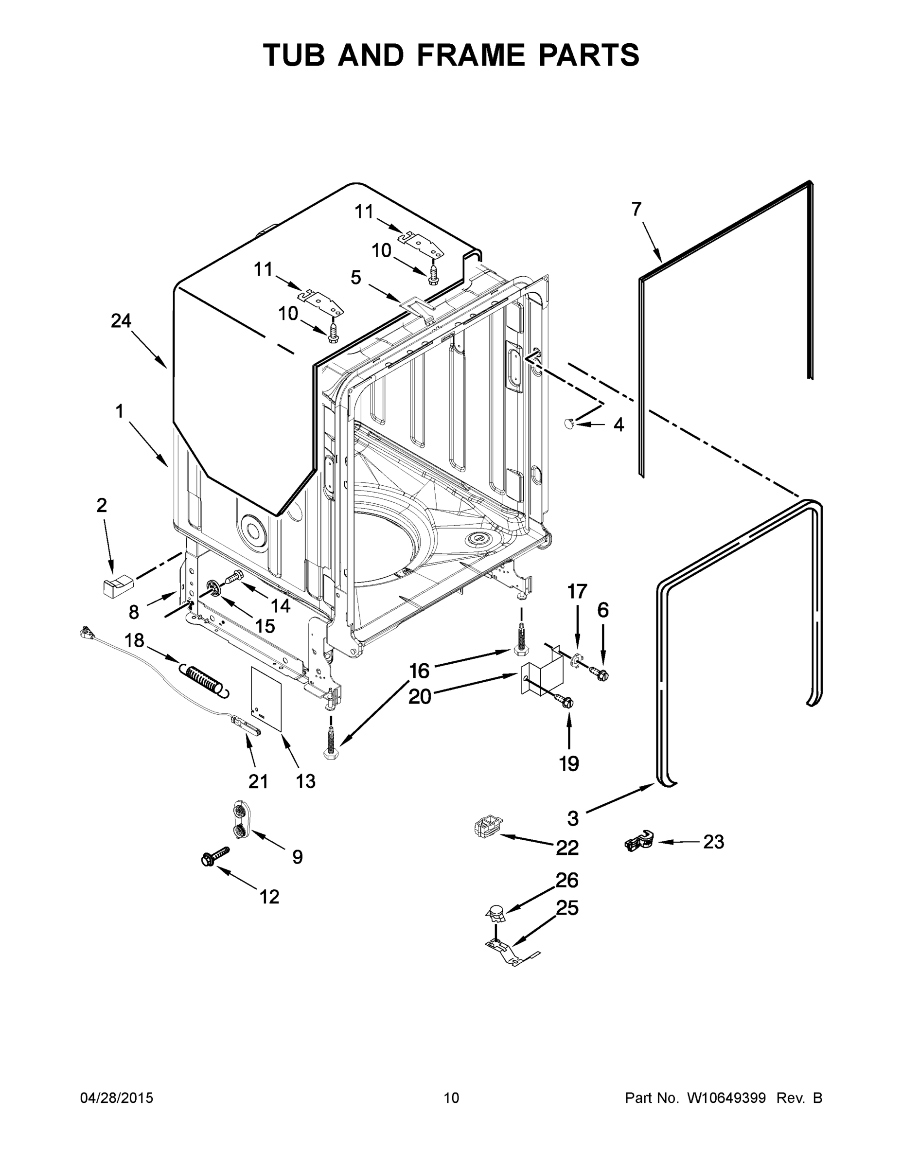 06 - TUB AND FRAME PARTS