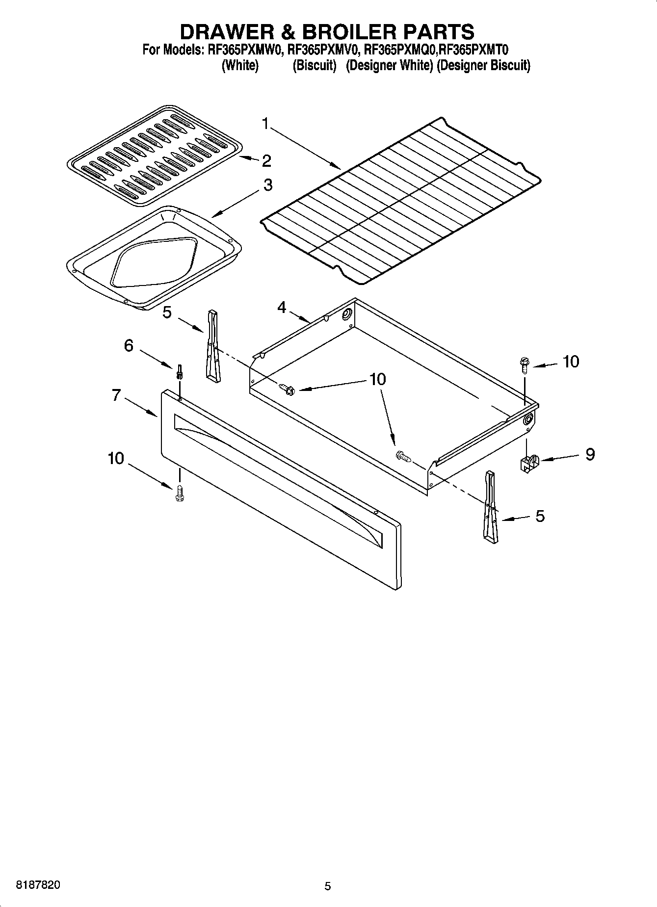 04 - DRAWER & BROILER PARTS