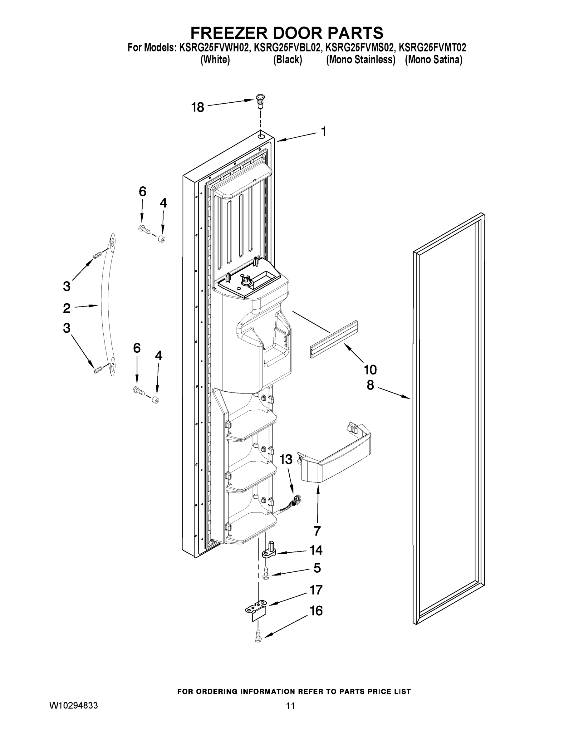 07 - FREEZER DOOR PARTS