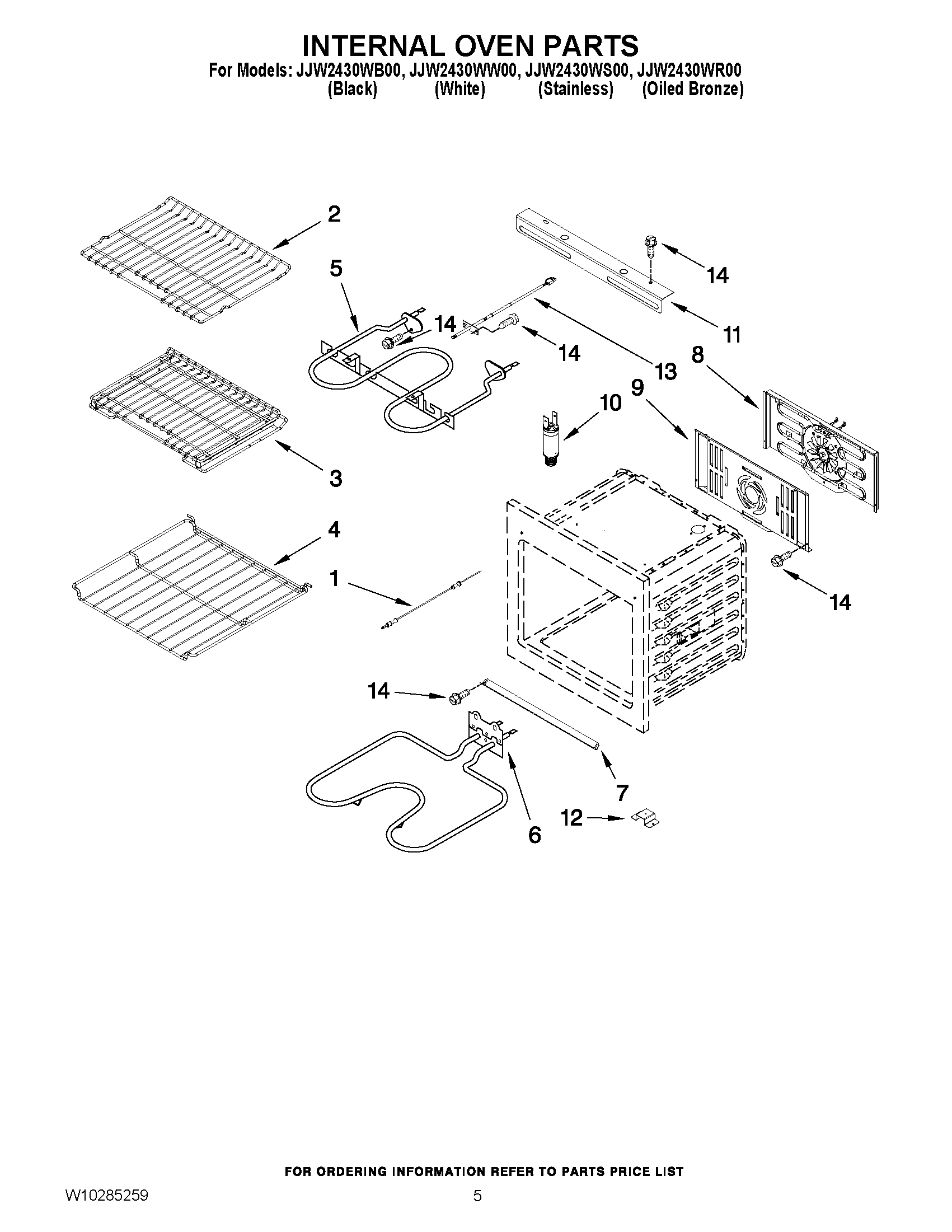 03 - INTERNAL OVEN PARTS