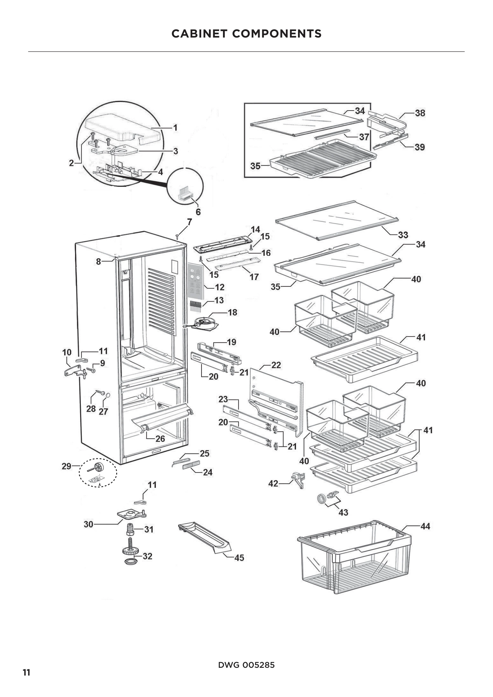 CABINET COMPONENTS