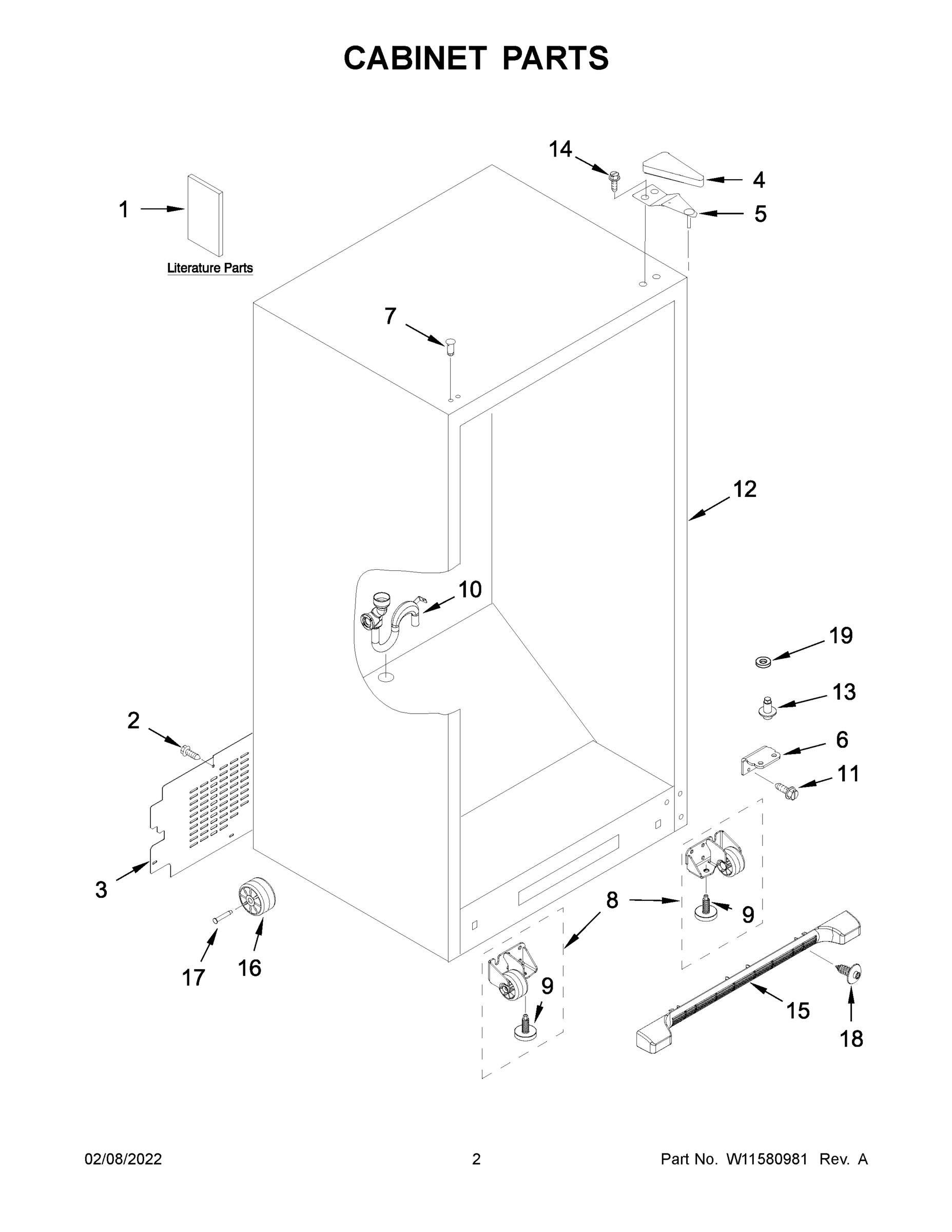 02 - CABINET PARTS