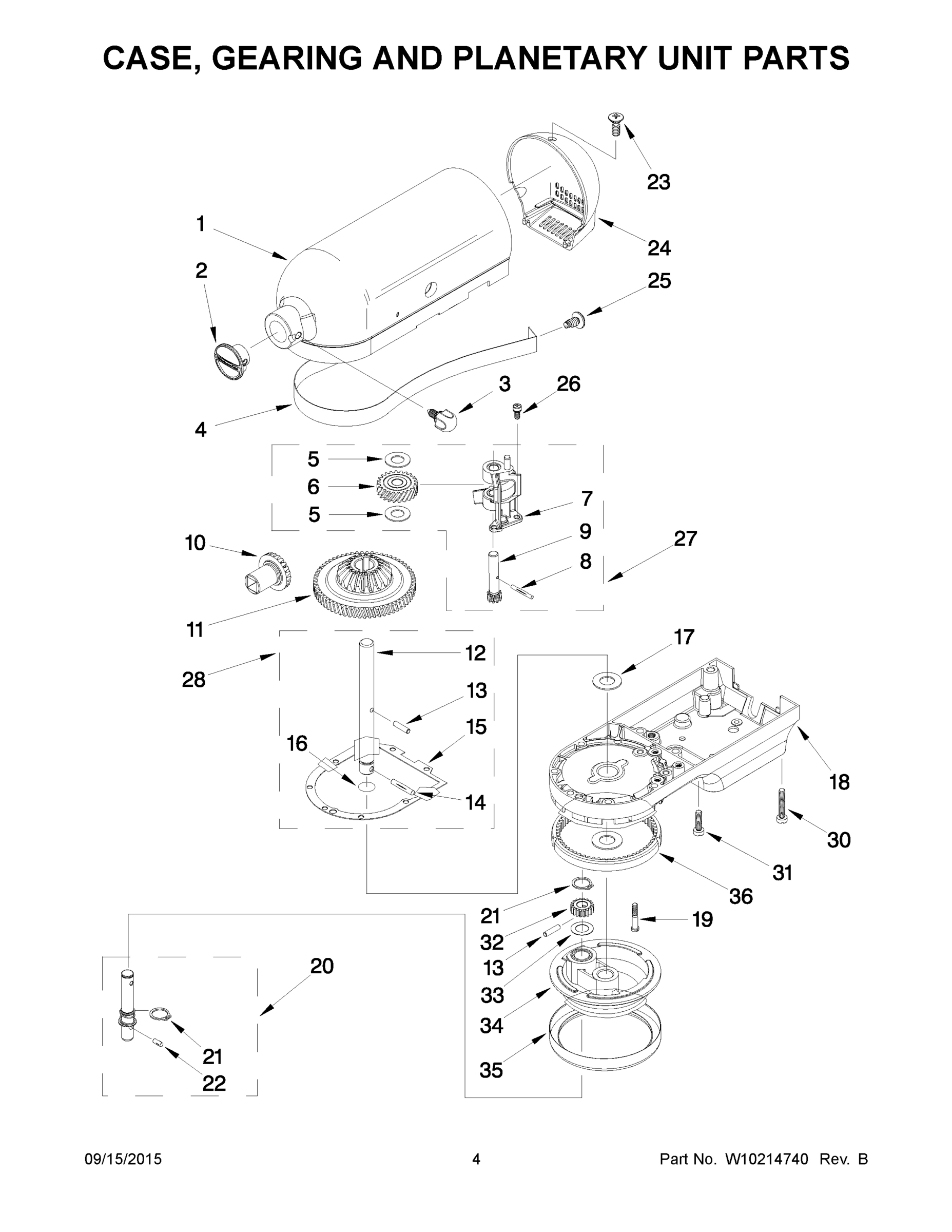 03 - CASE, GEARING AND PLANETARY UNIT PARTS