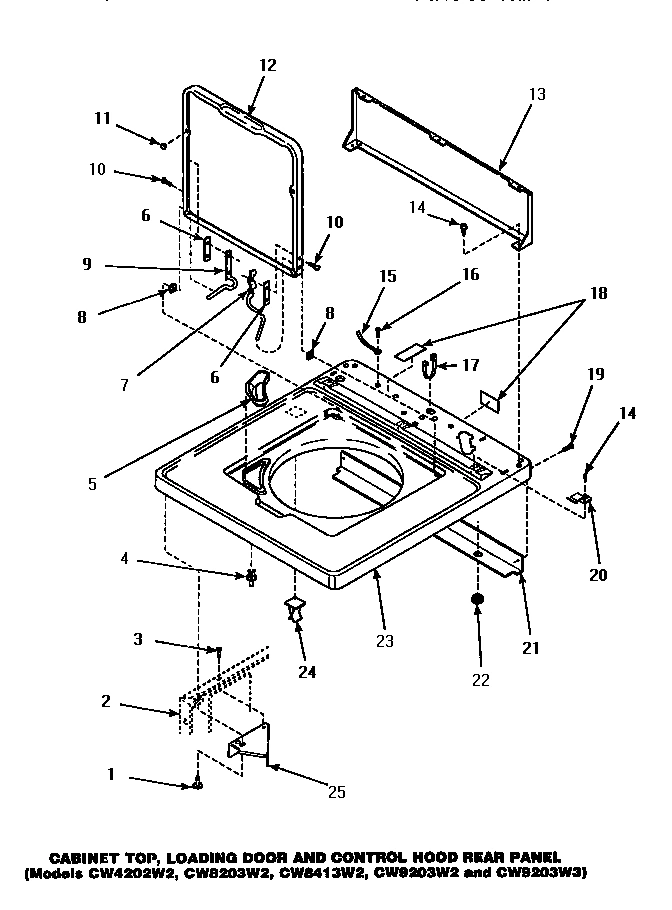 04 - CAB TOP/LOADING DR & CTRL HOOD REAR PAN