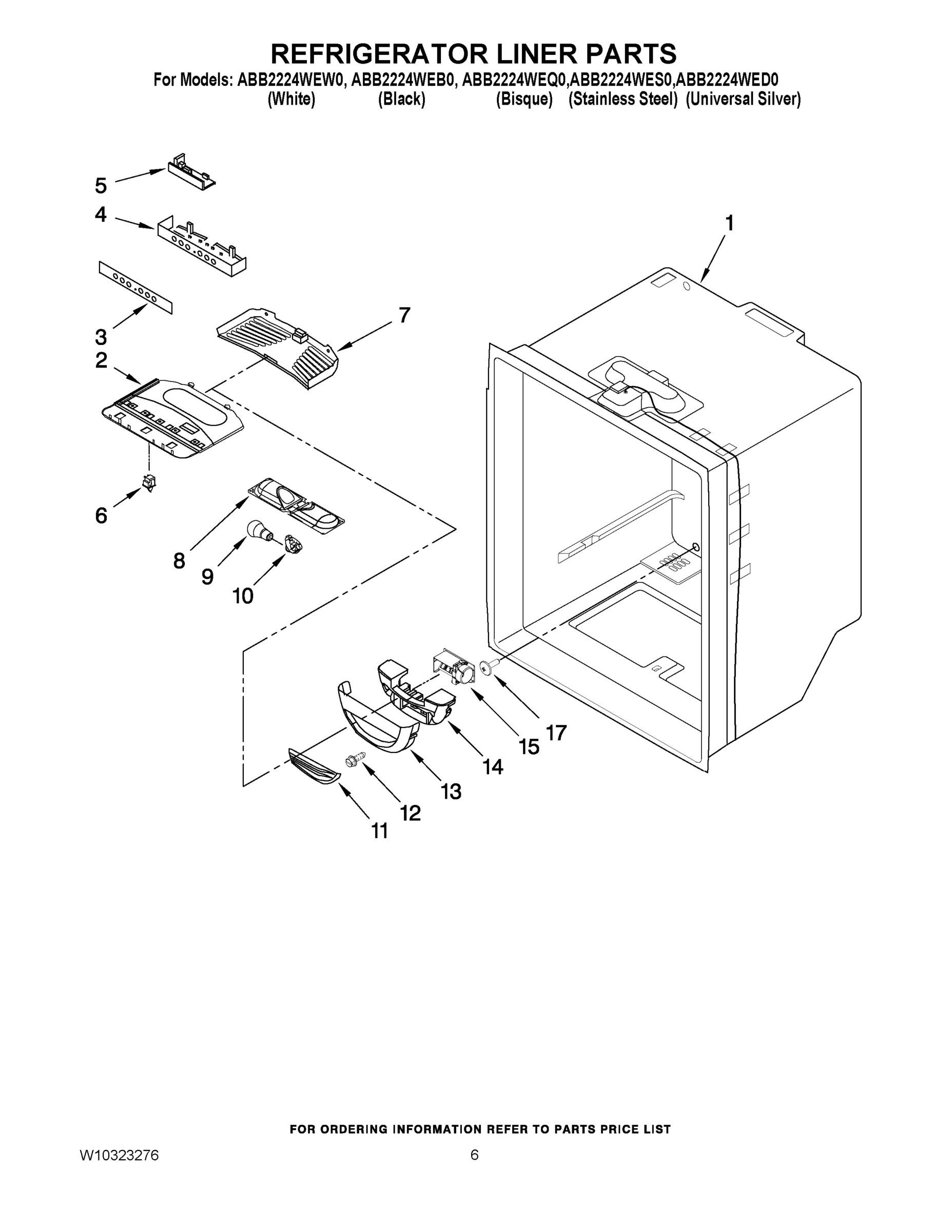 04 - REFRIGERATOR LINER PARTS