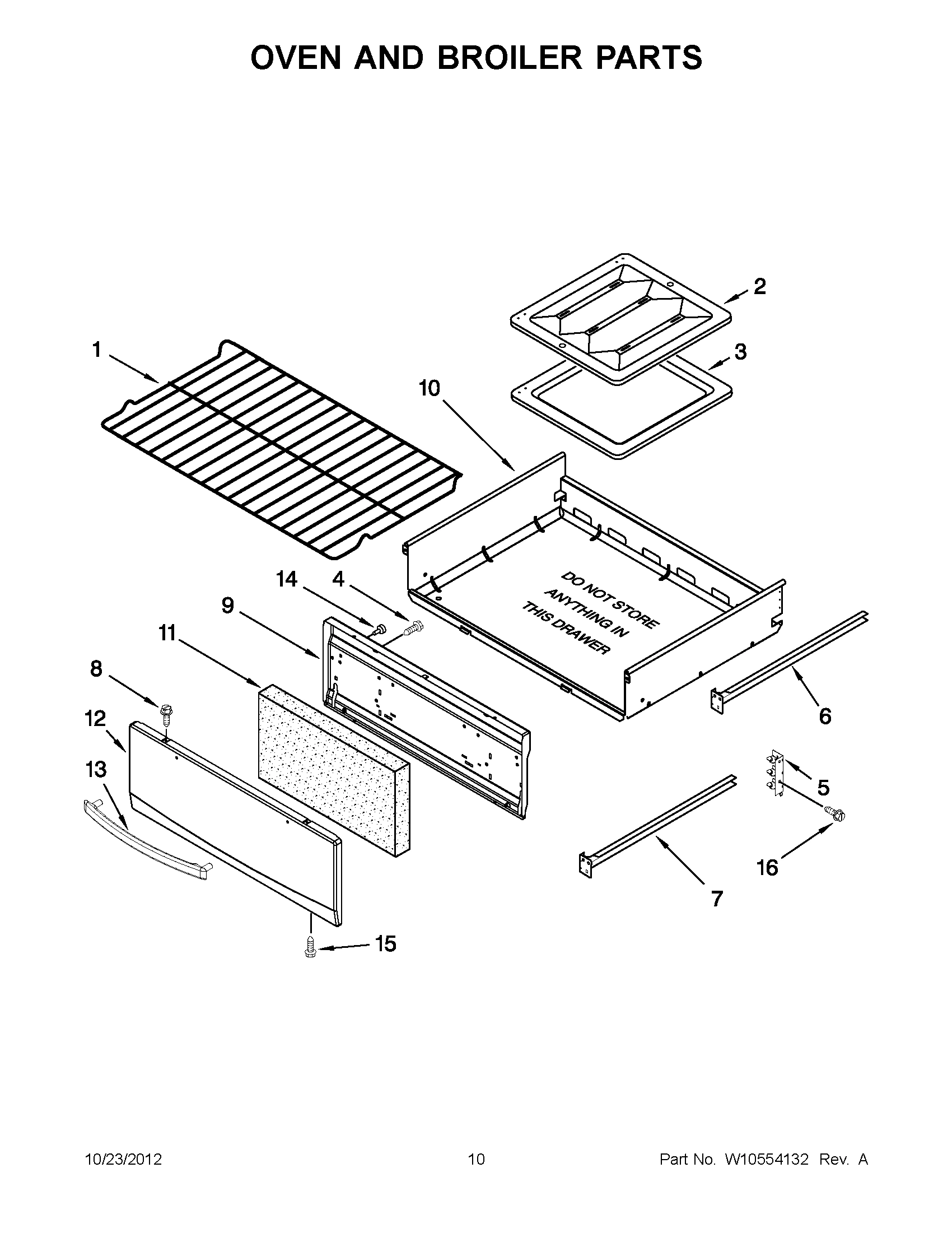 05 - OVEN AND BROILER PARTS