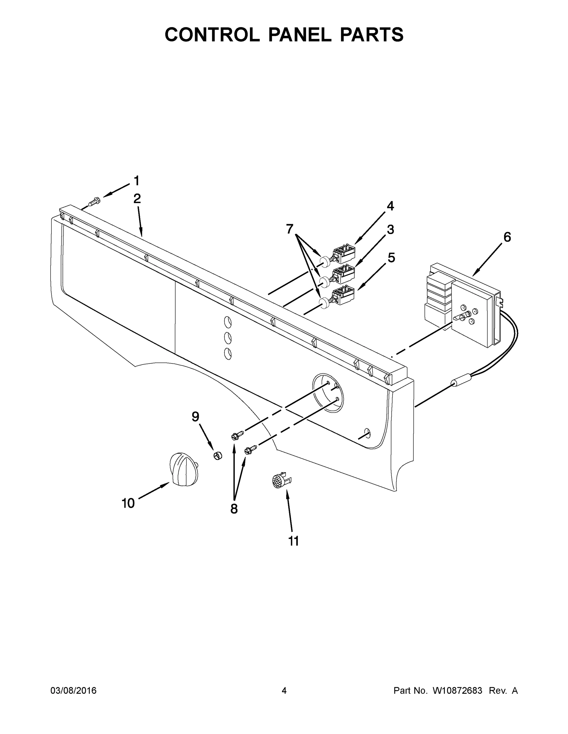03 - CONTROL PANEL PARTS