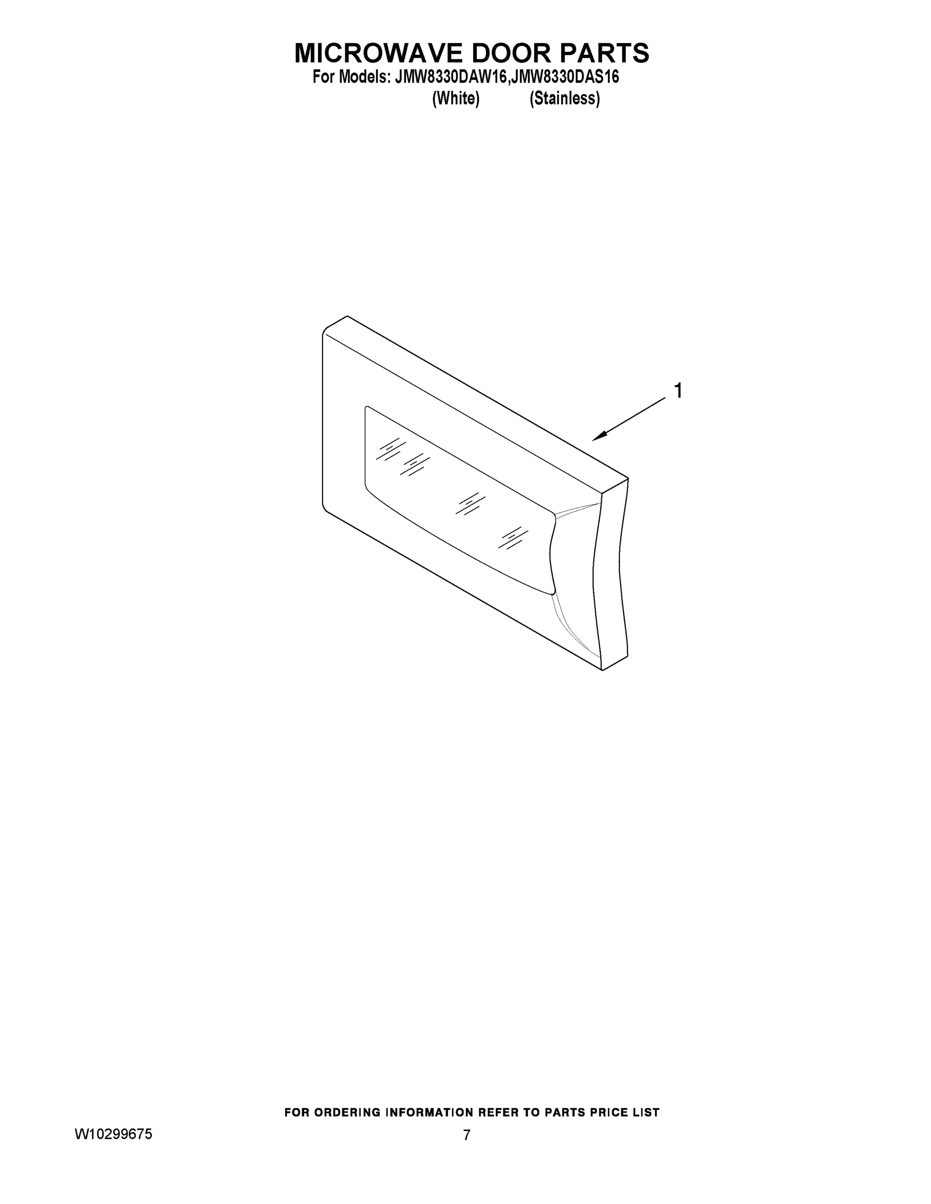 05 - MICROWAVE DOOR PARTS
