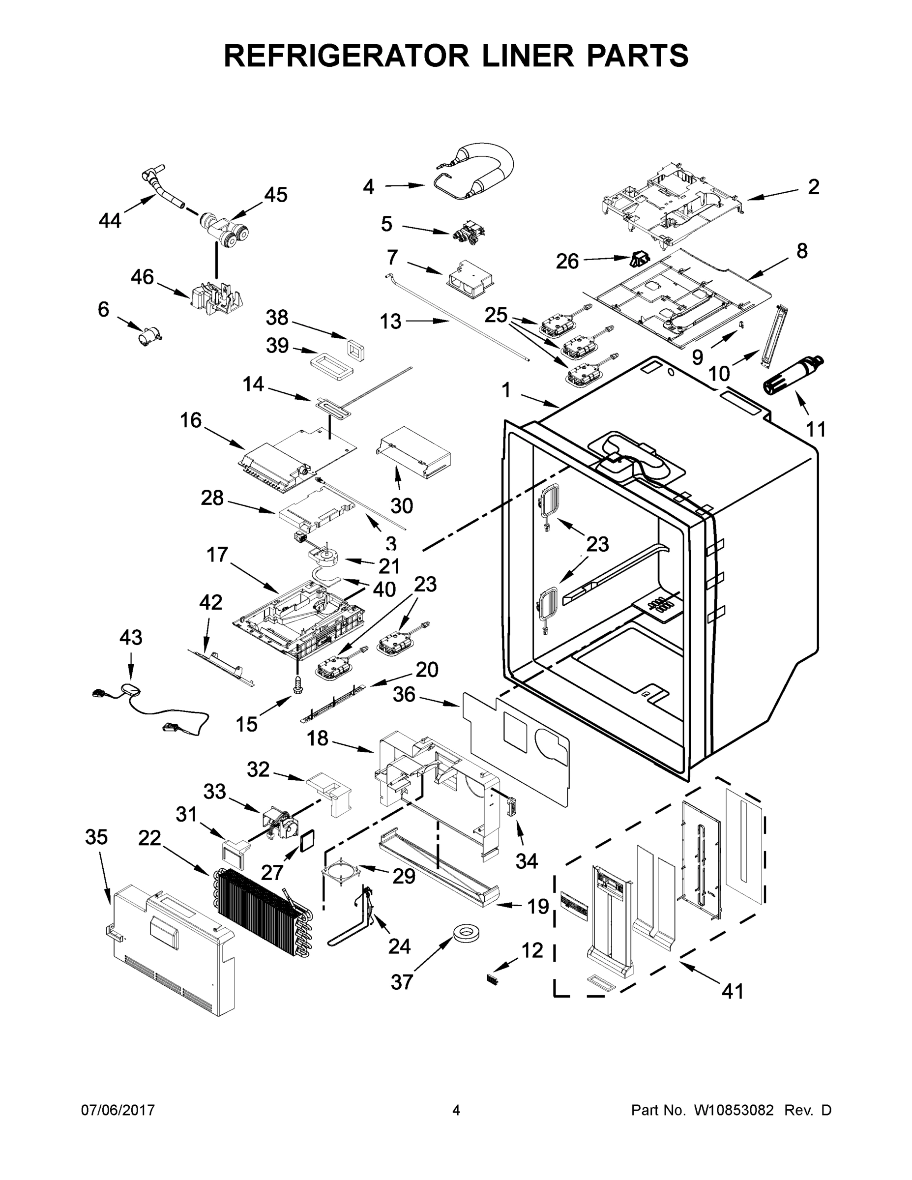 03 - REFRIGERATOR LINER PARTS