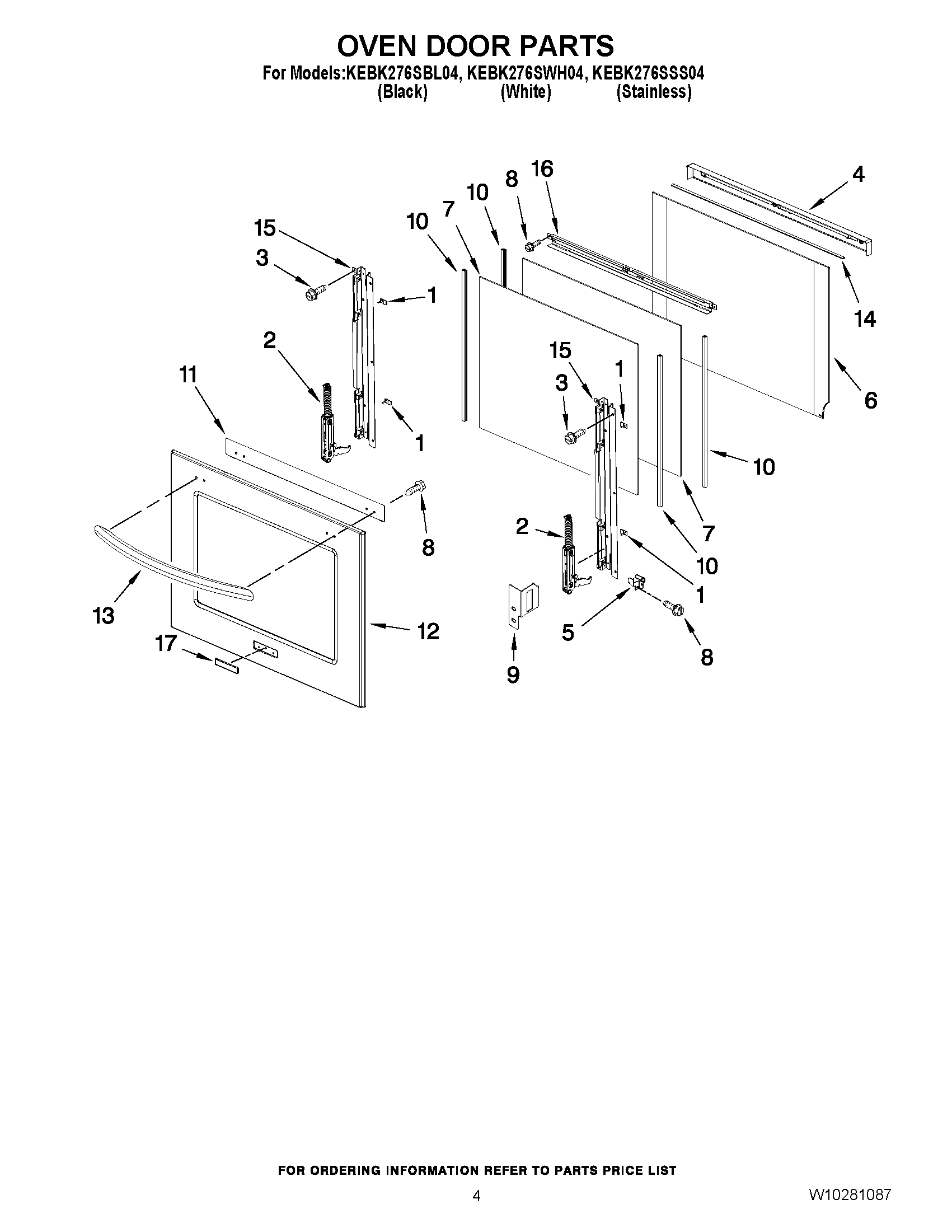 03 - OVEN DOOR PARTS