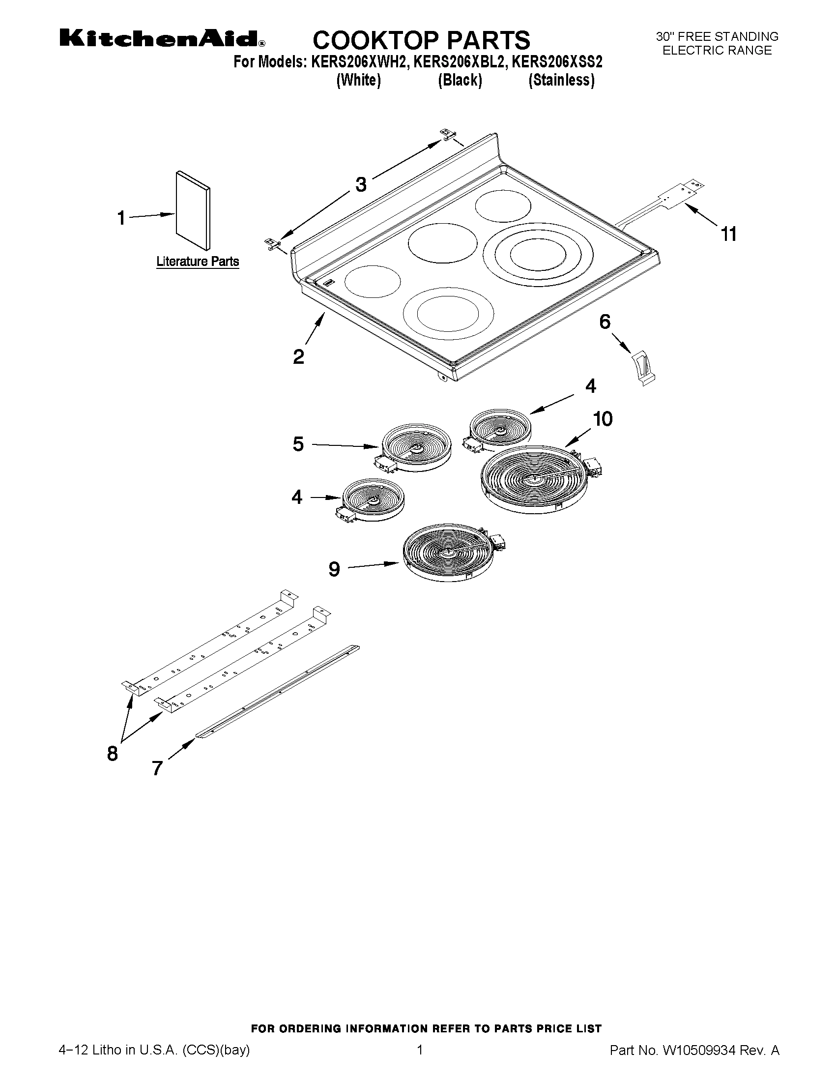 01 - COOKTOP PARTS