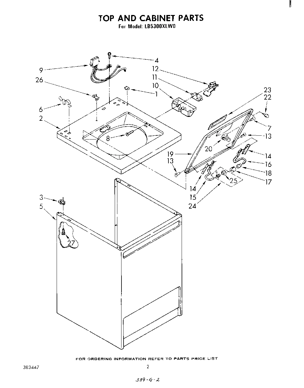 02 - TOP AND CABINET, LITERATURE AND OPTIONAL