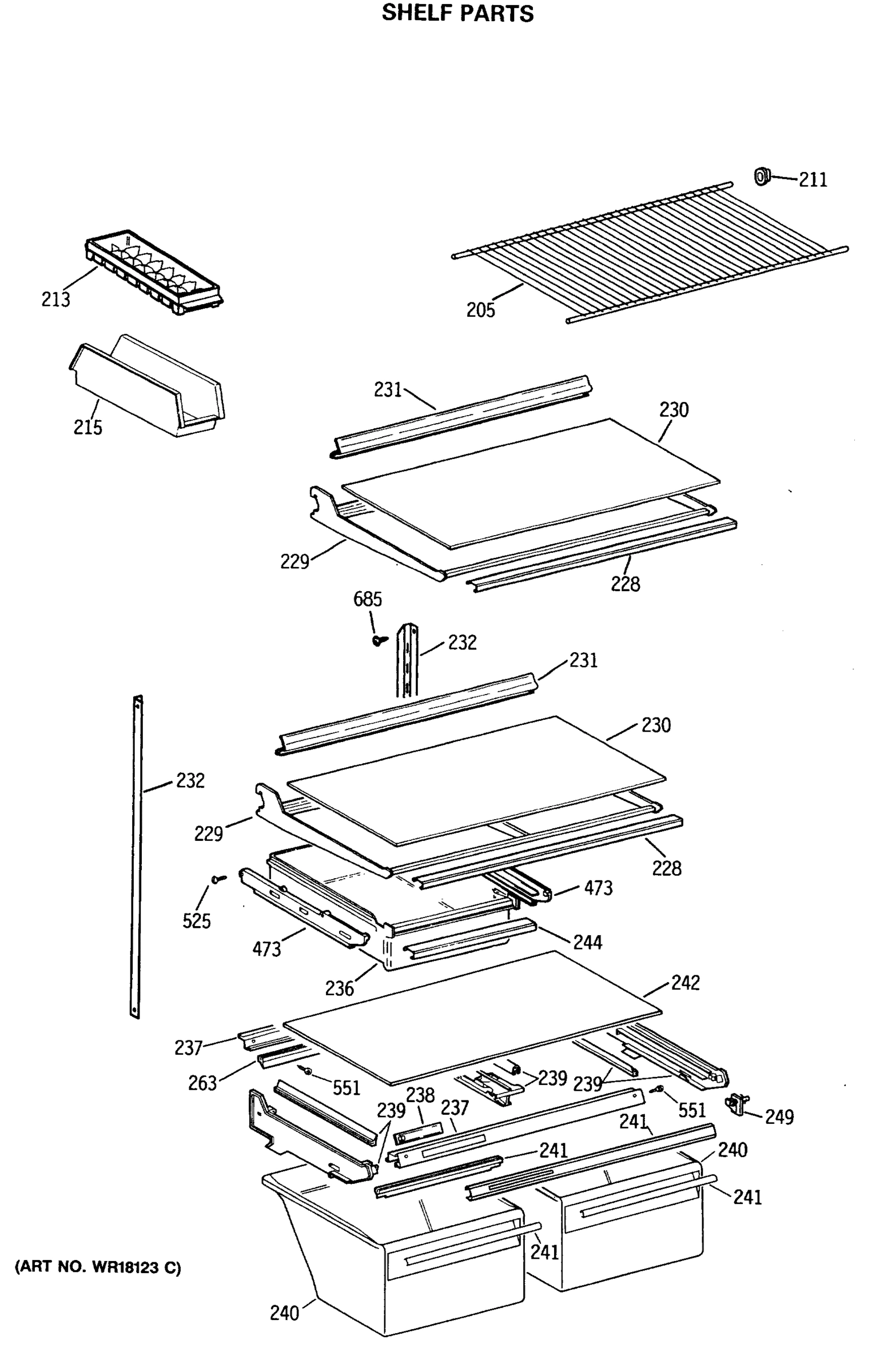 SHELF PARTS