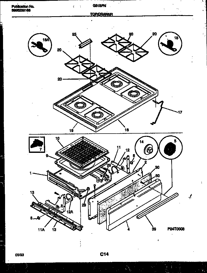 05 - COOKTOP AND BROILER DRAWER PARTS