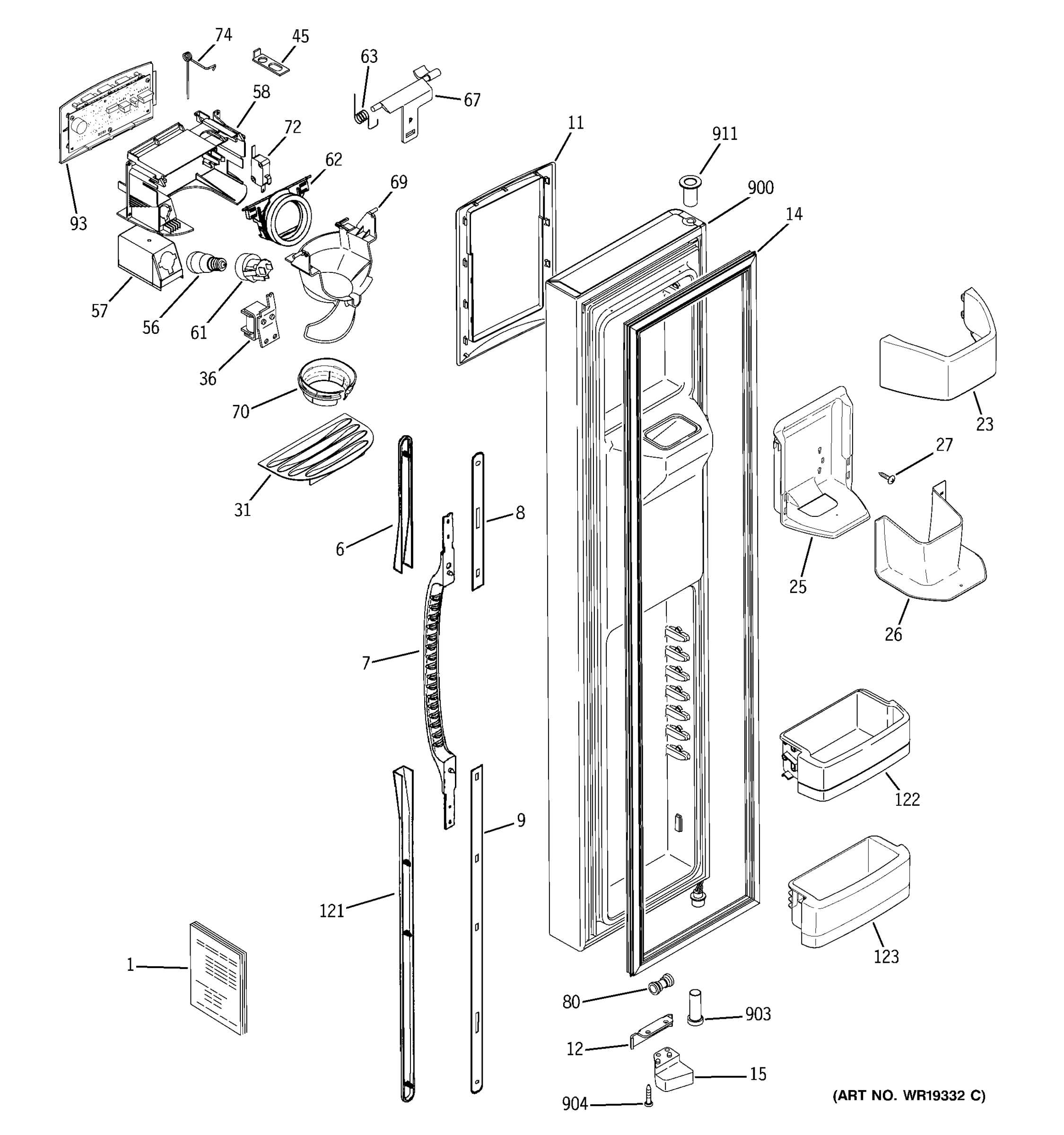 FREEZER DOOR