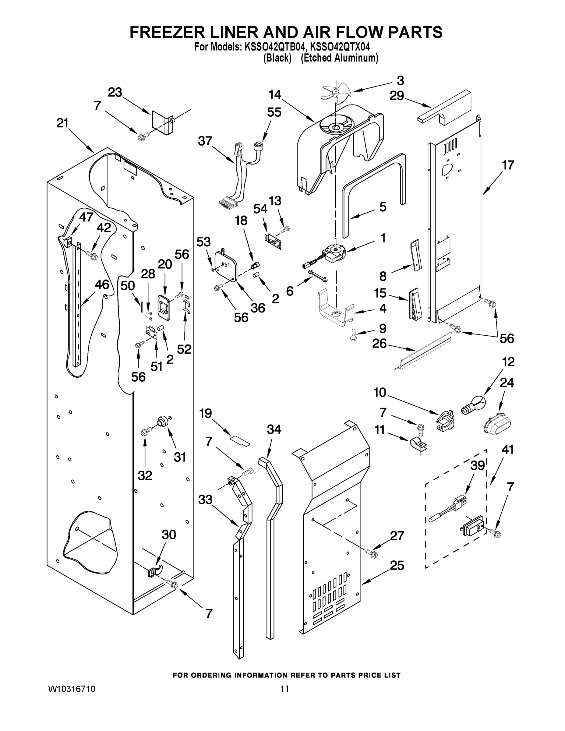 08 - FREEZER LINER AND AIR FLOW PARTS