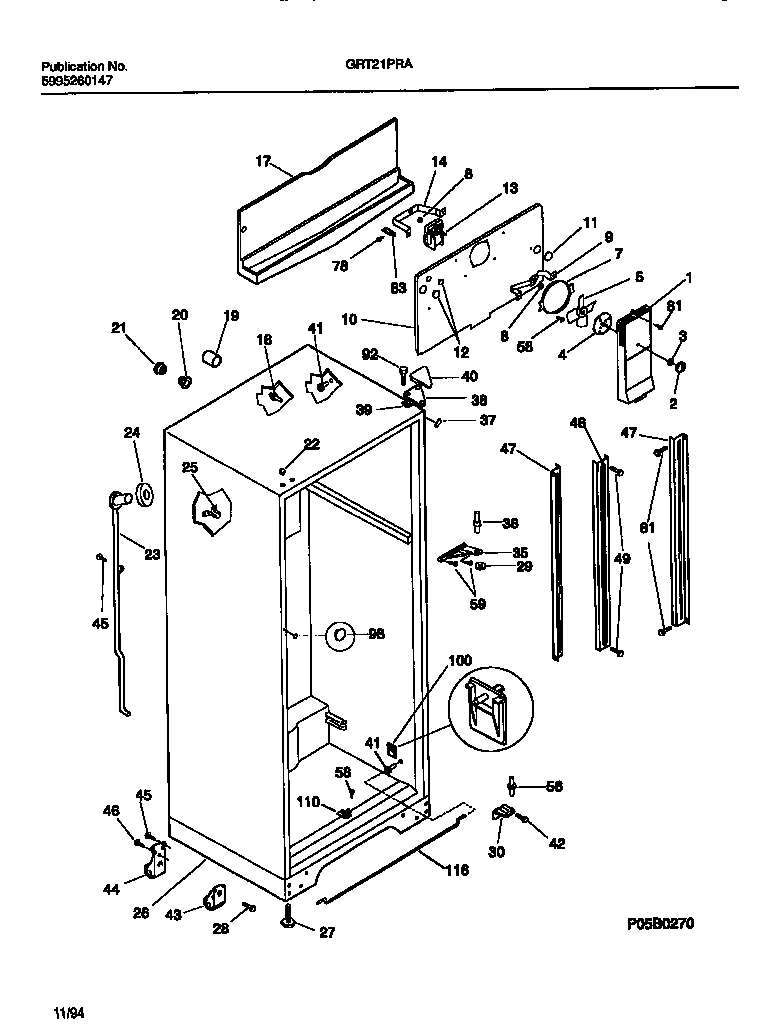 03 - CABINET  W/FAN ASSEMBLY