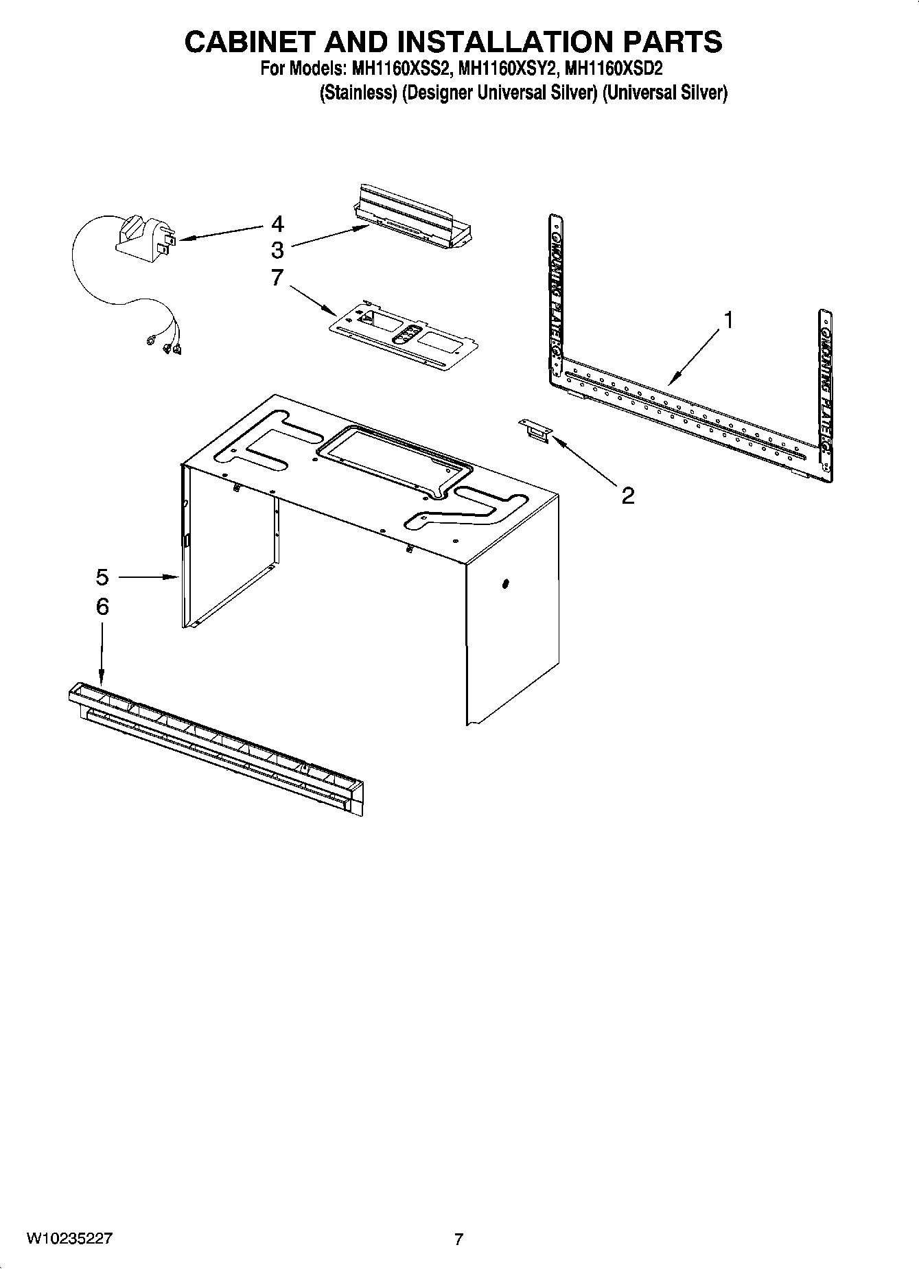 06 - CABINET AND INSTALLATION PARTS