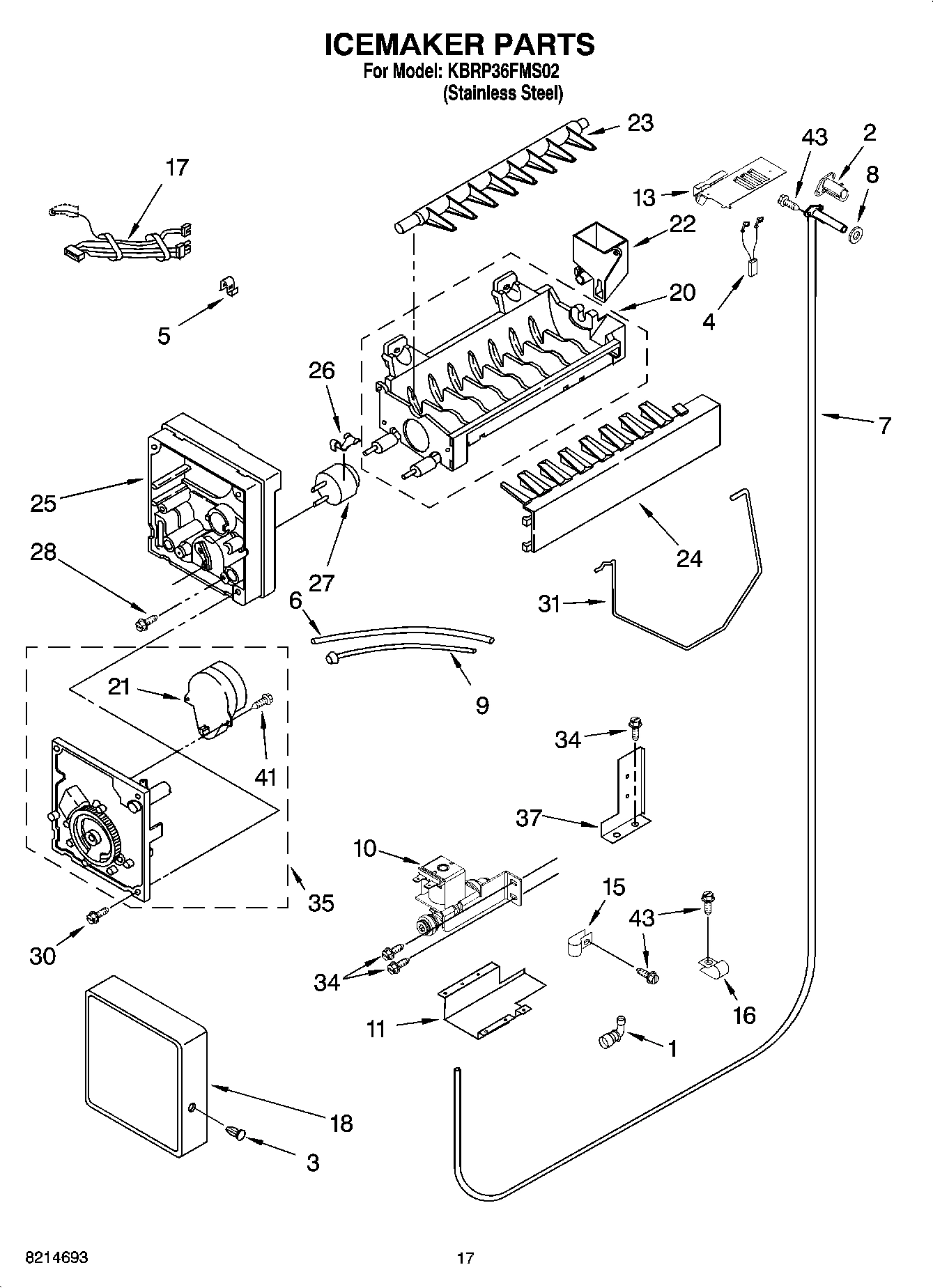 10 - ICEMAKER PARTS