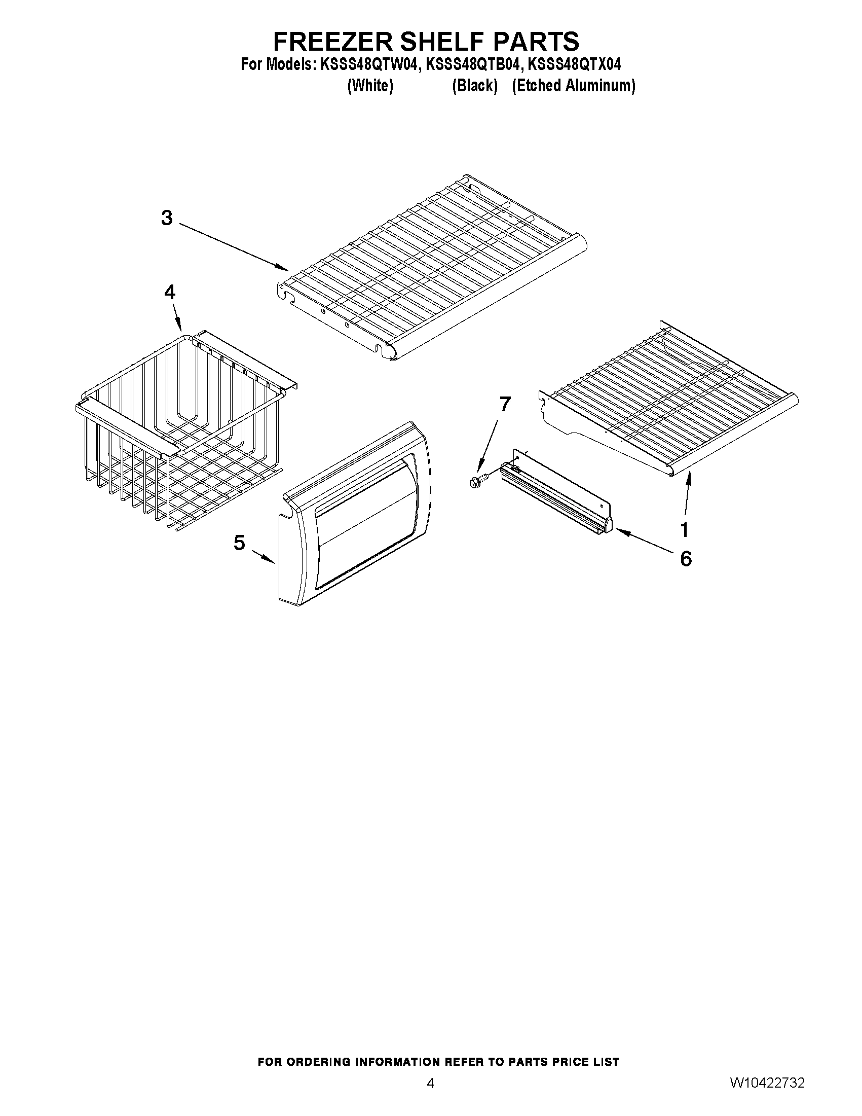 03 - FREEZER SHELF PARTS