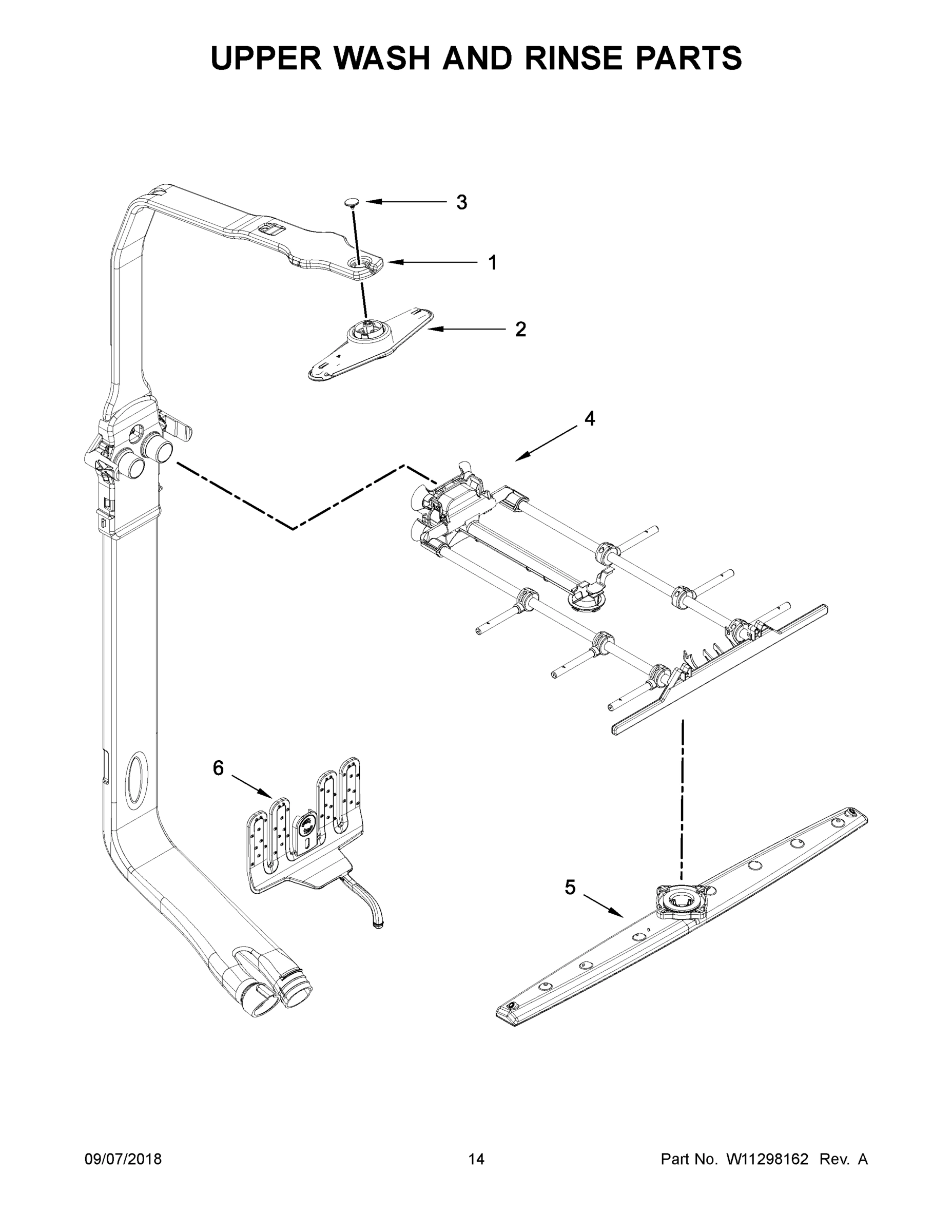 08 - UPPER WASH AND RINSE PARTS