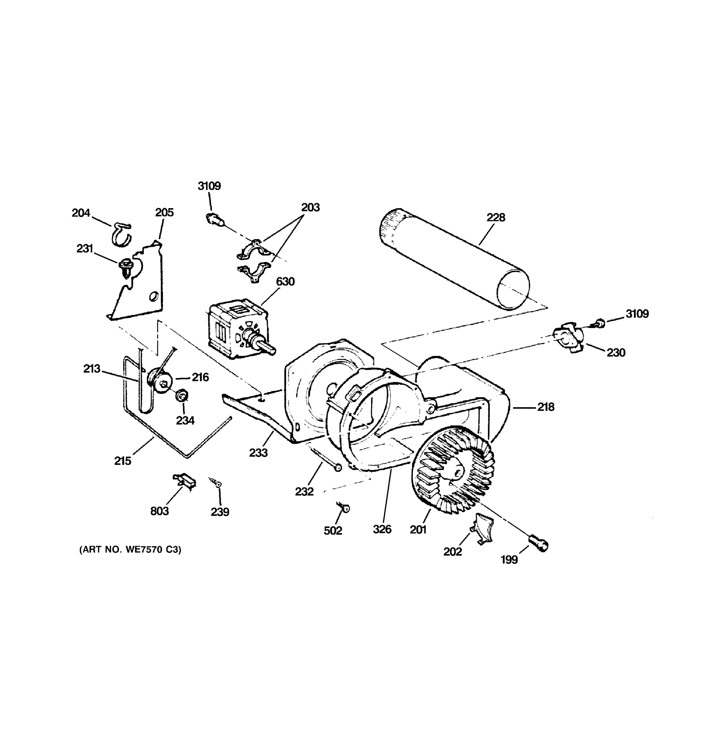BLOWER & DRIVE ASSEMBLY
