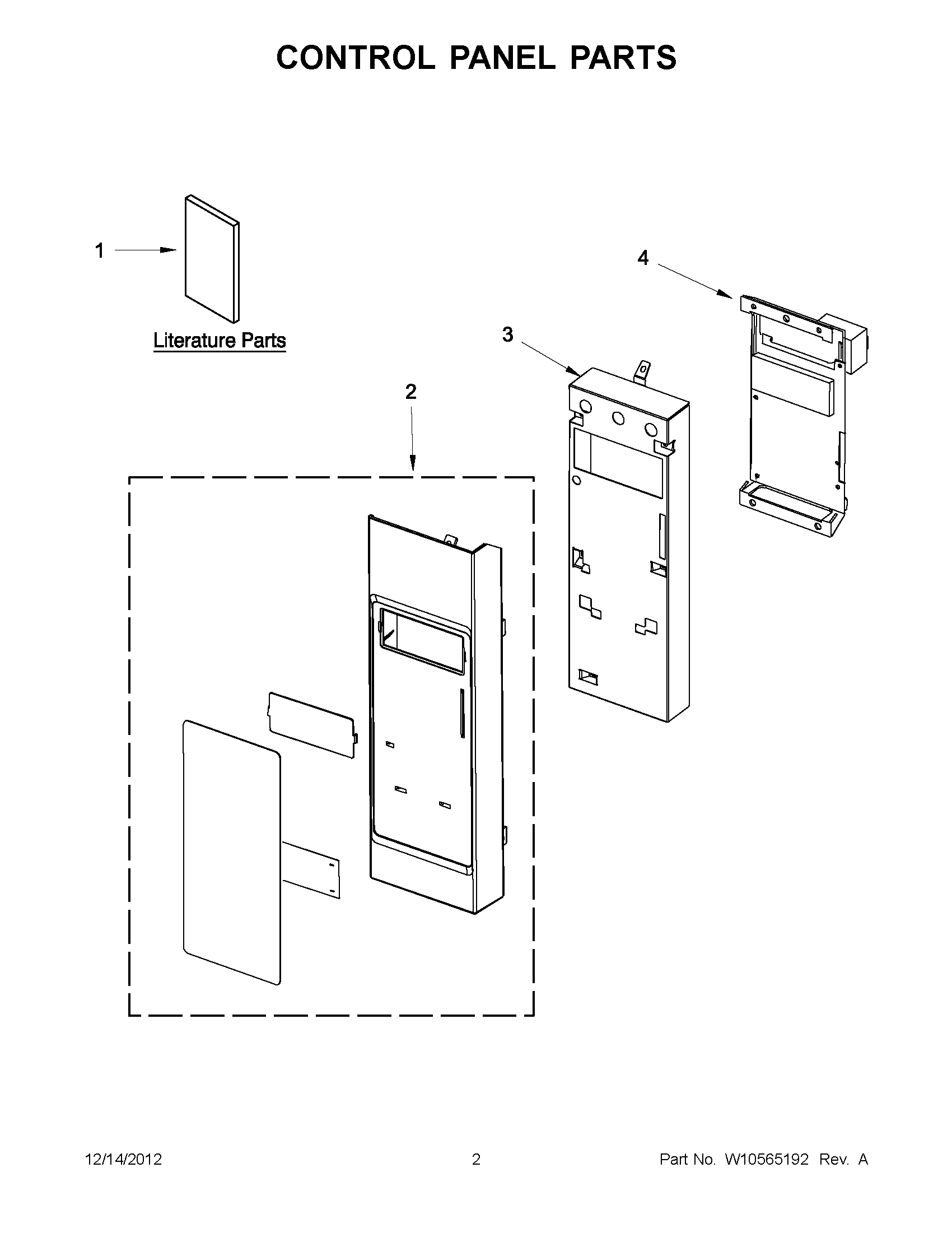 01 - CONTROL PANEL PARTS