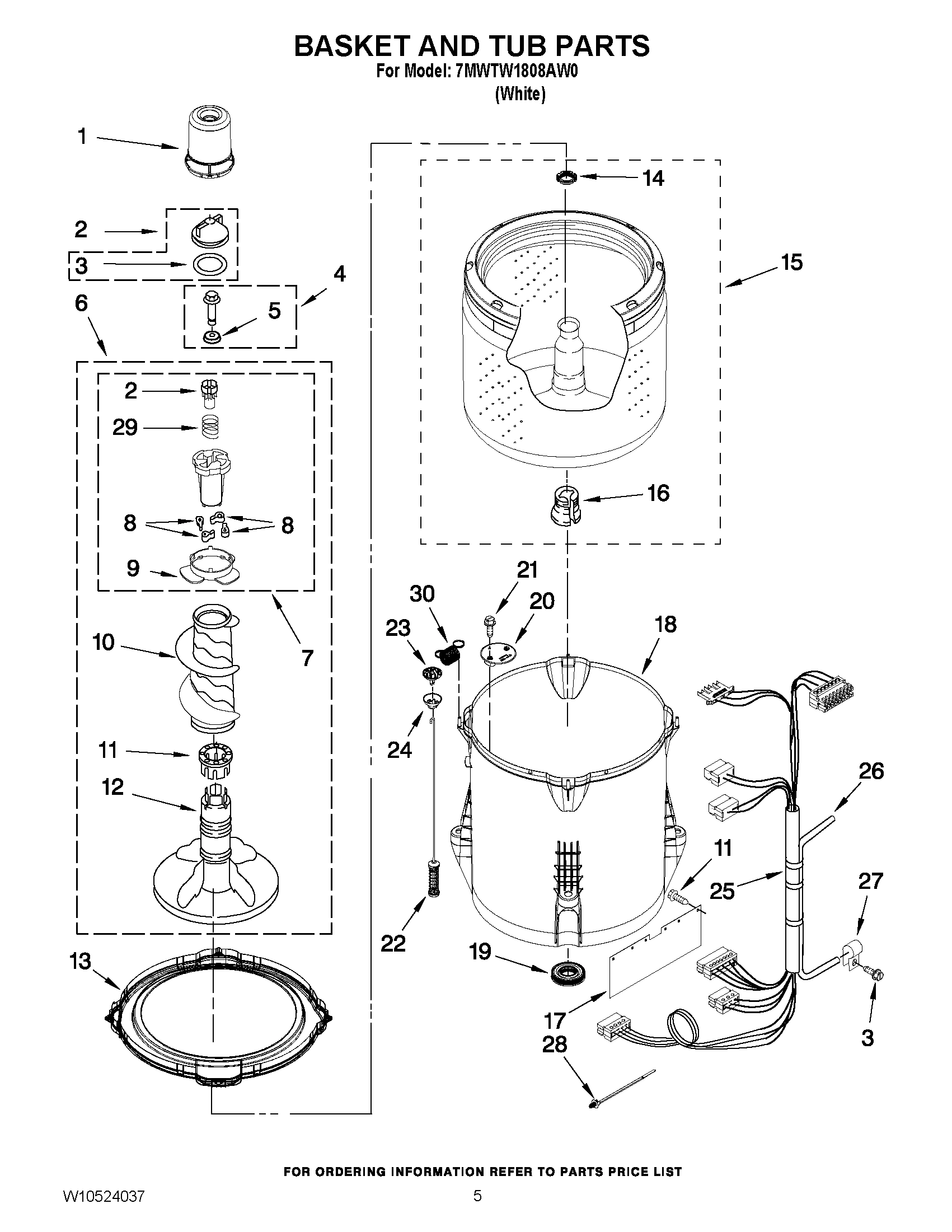 03 - BASKET AND TUB PARTS