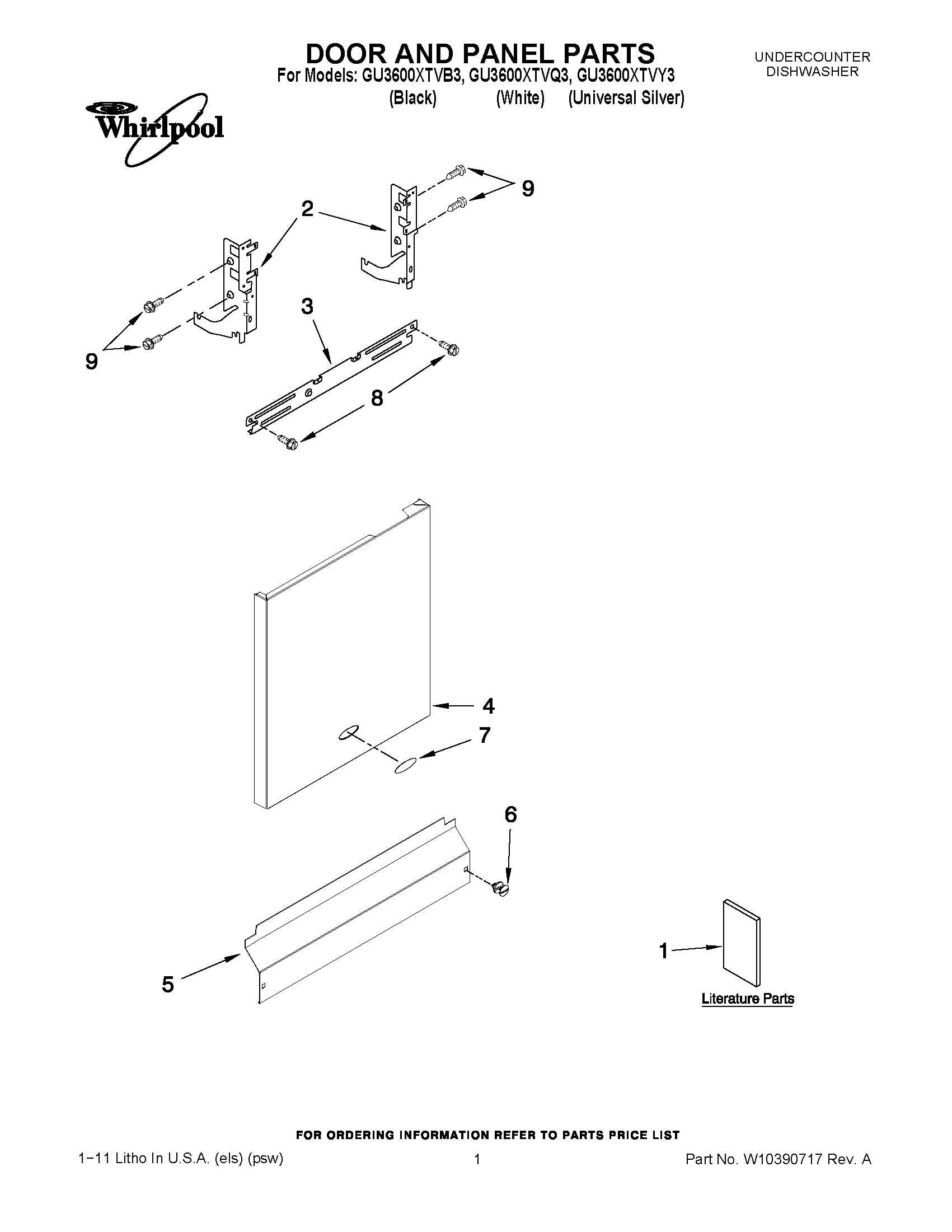01 - DOOR AND PANEL PARTS