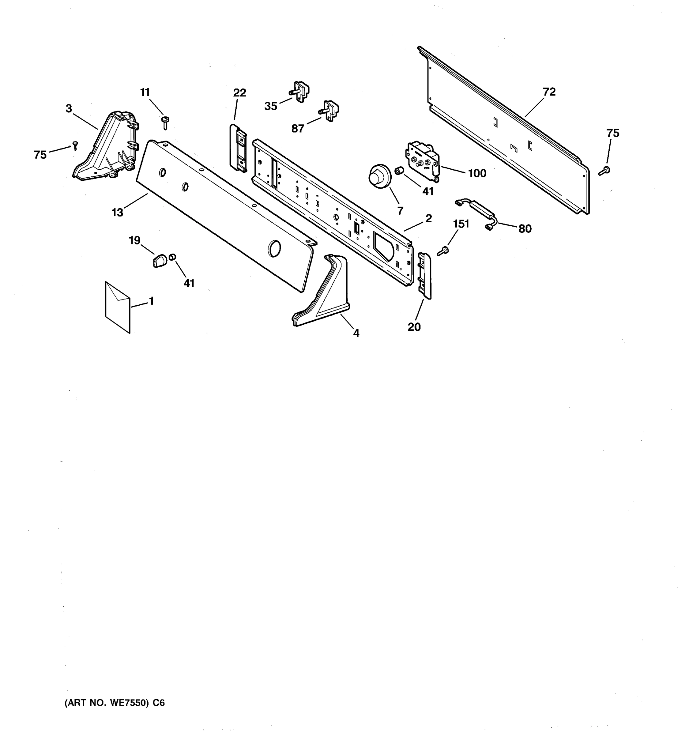 BACKSPLASH ASSEMBLY