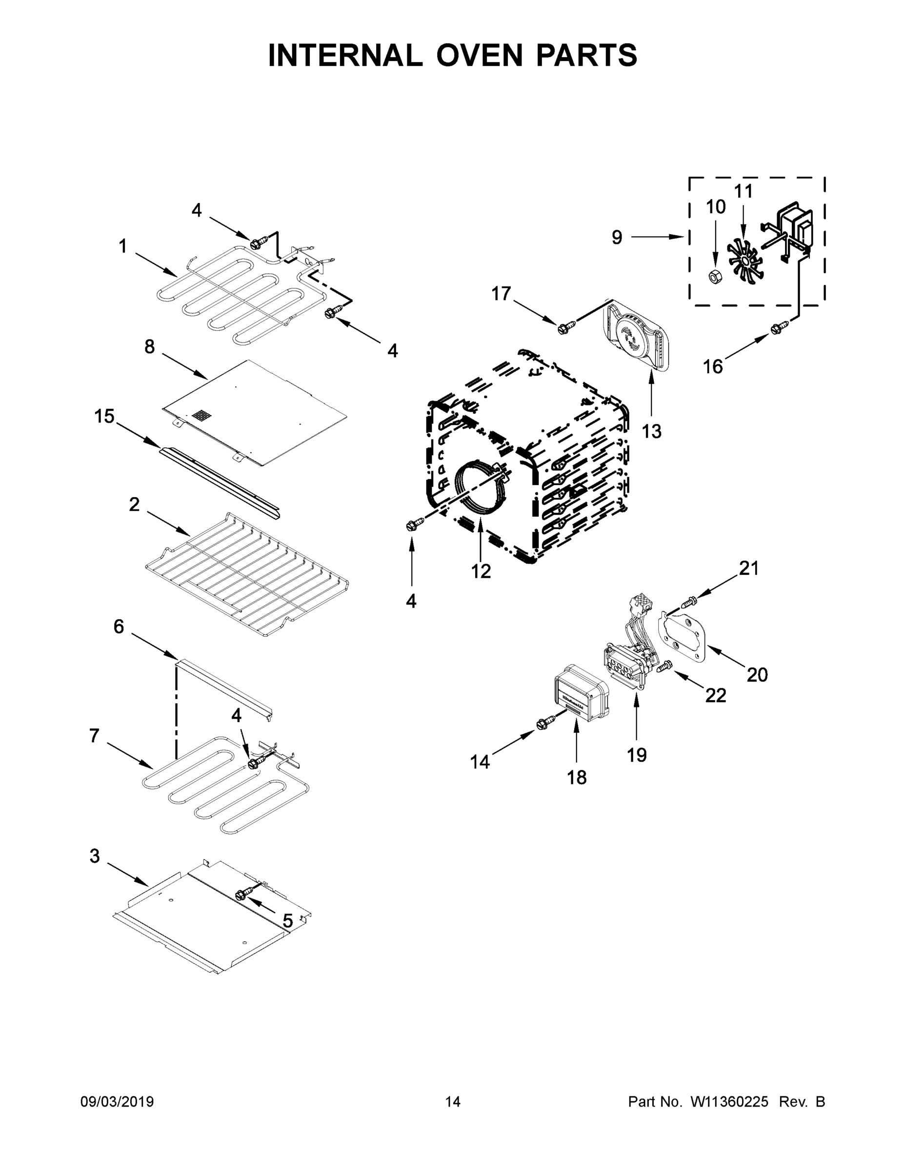 08 - INTERNAL OVEN PARTS