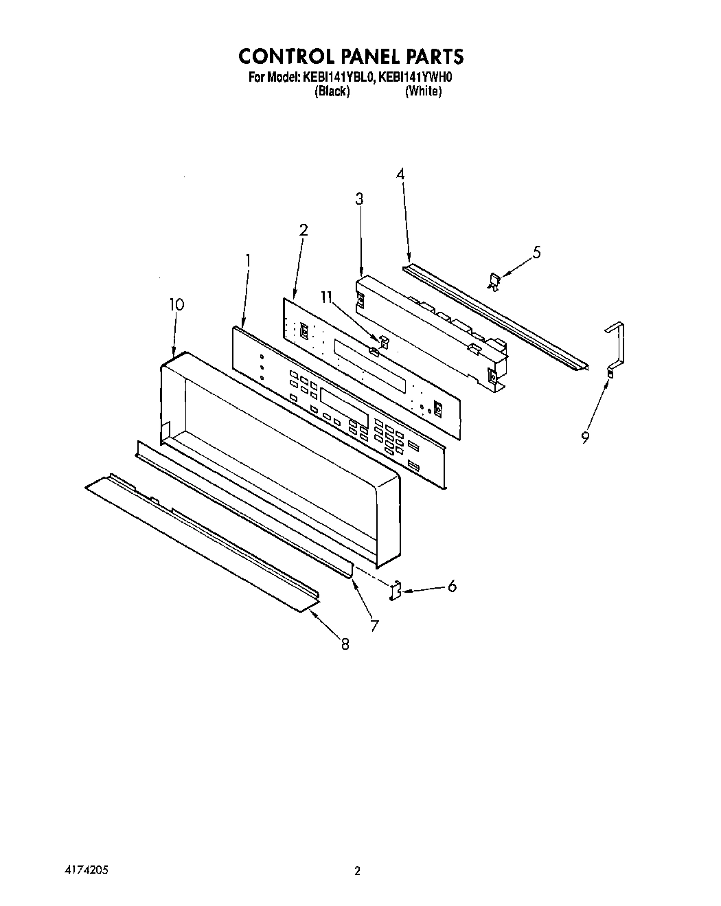 02 - CONTROL PANEL, LIT/OPTIONAL
