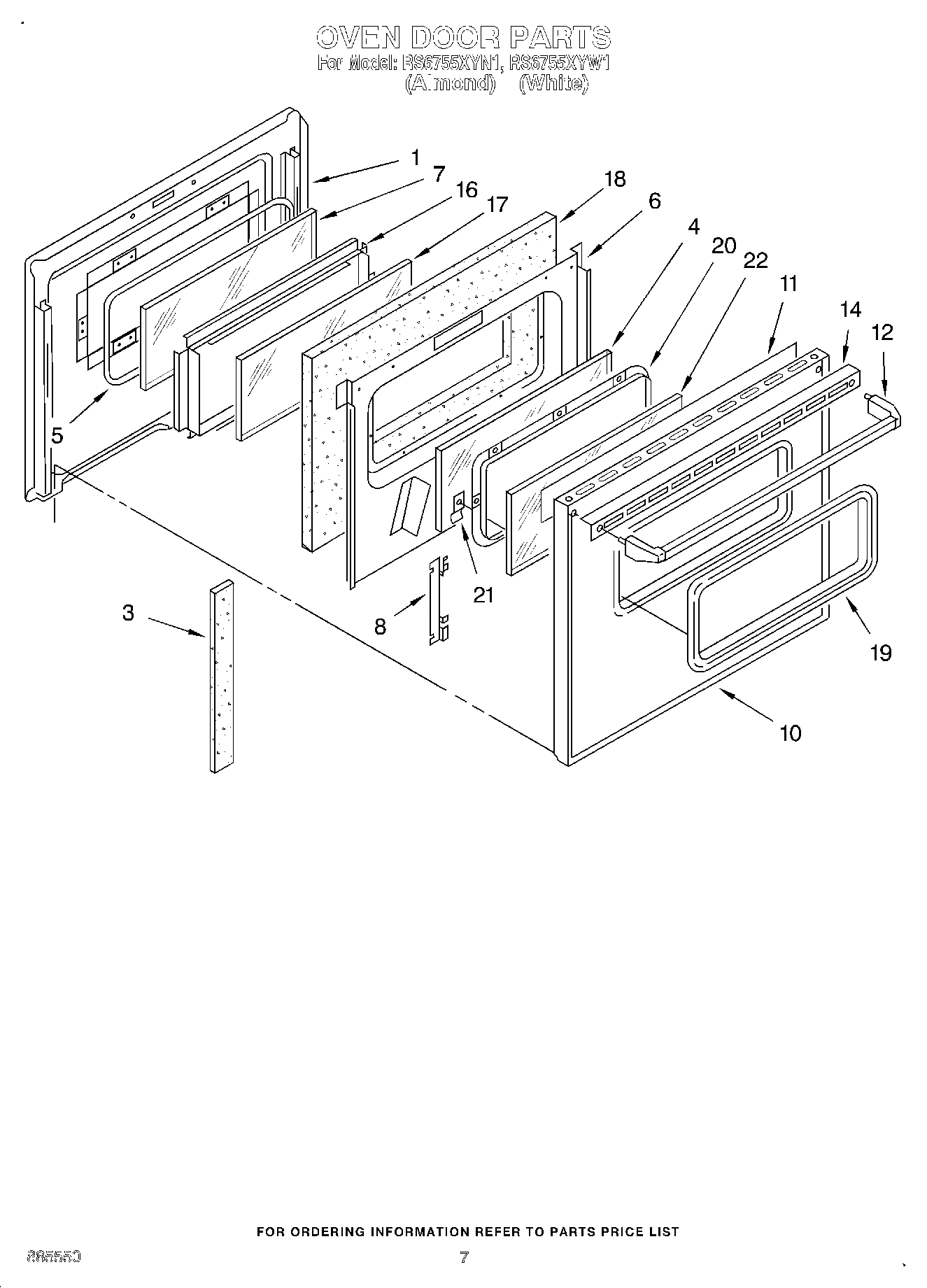 05 - OVEN DOOR, LIT/OPTIONAL