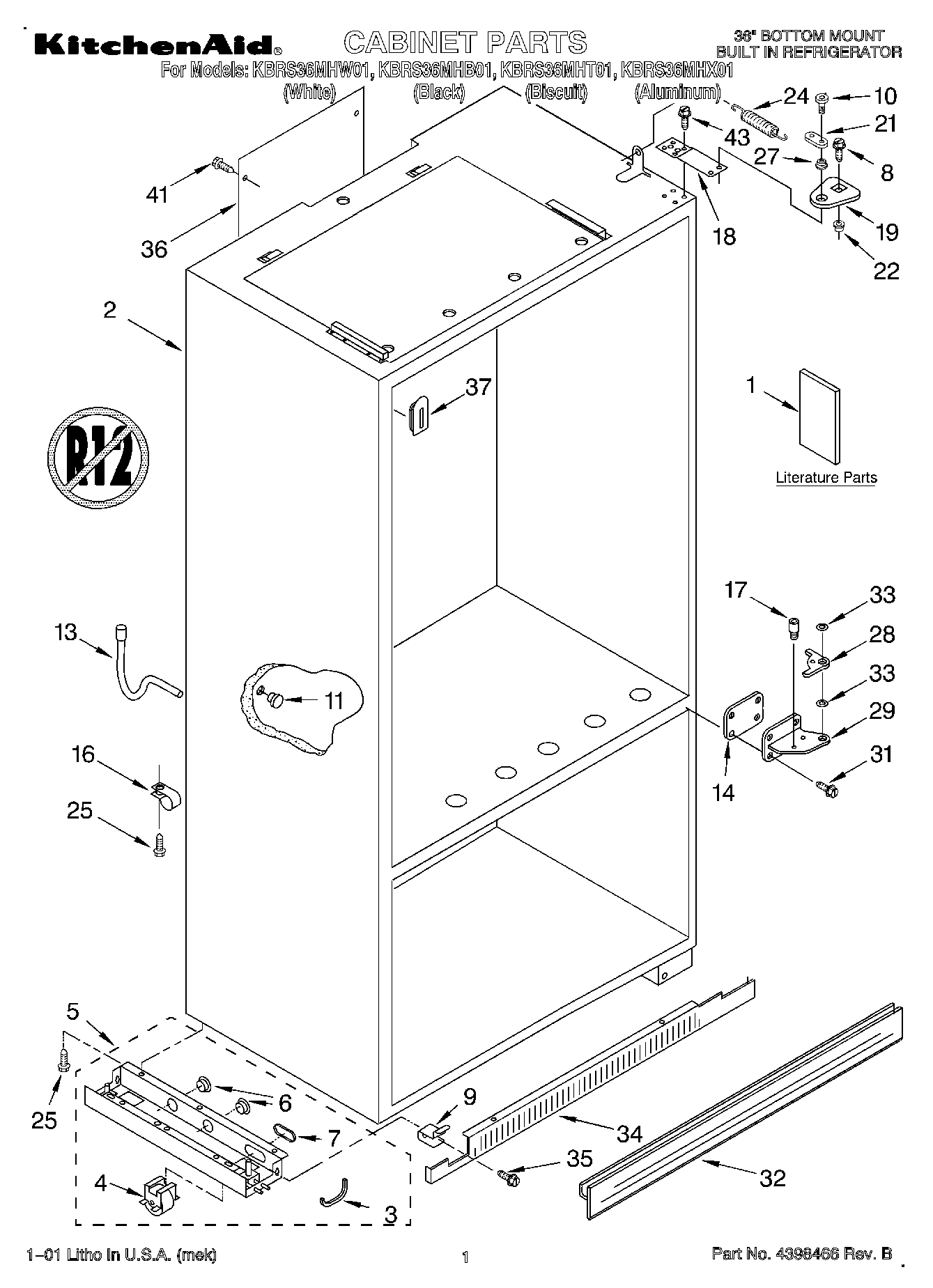 01 - CABINET, LITERATURE