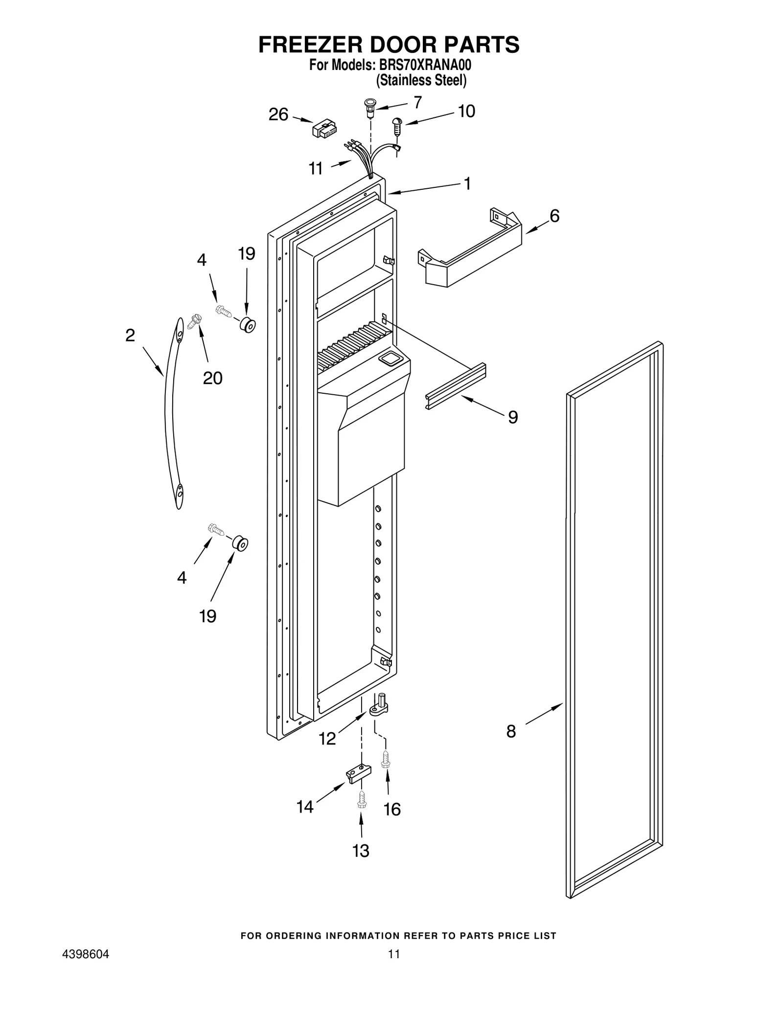 FREEZER DOOR PARTS