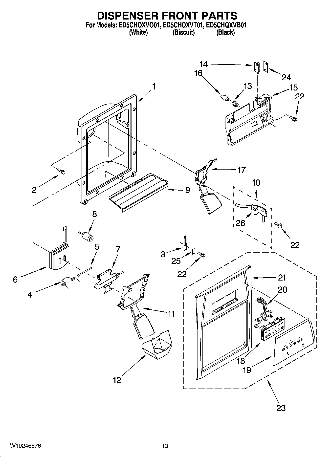 08 - DISPENSER FRONT PARTS