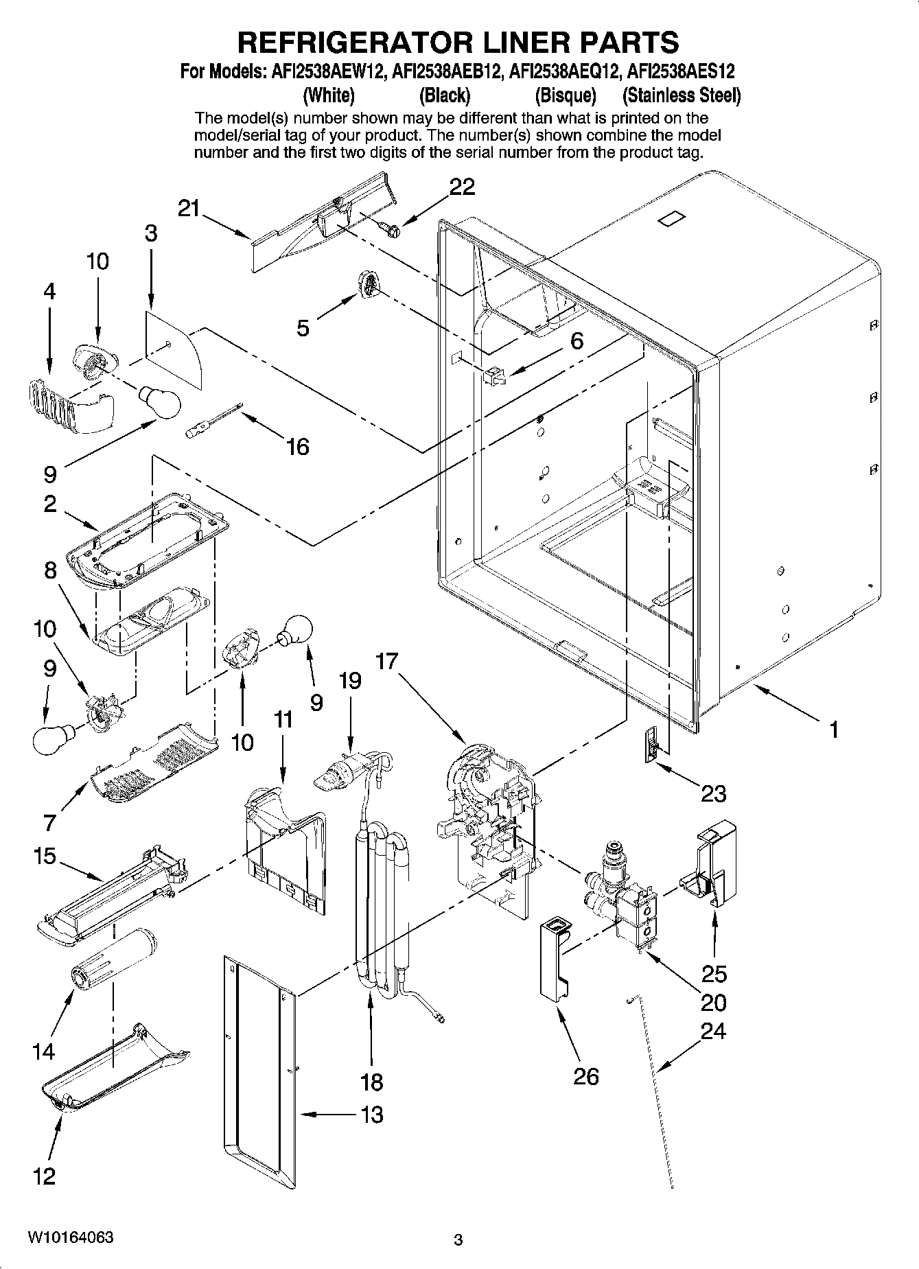 02 - REFRIGERATOR LINER PARTS