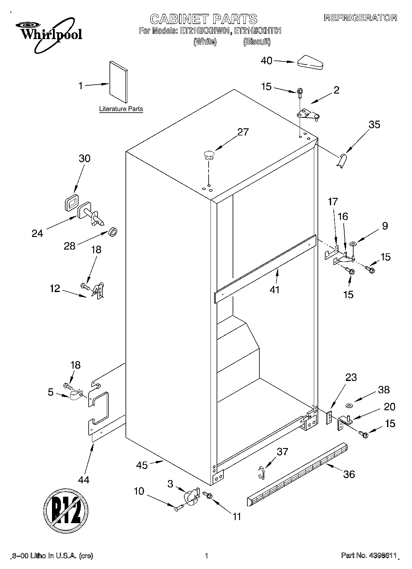 01 - CABINET, LITERATURE