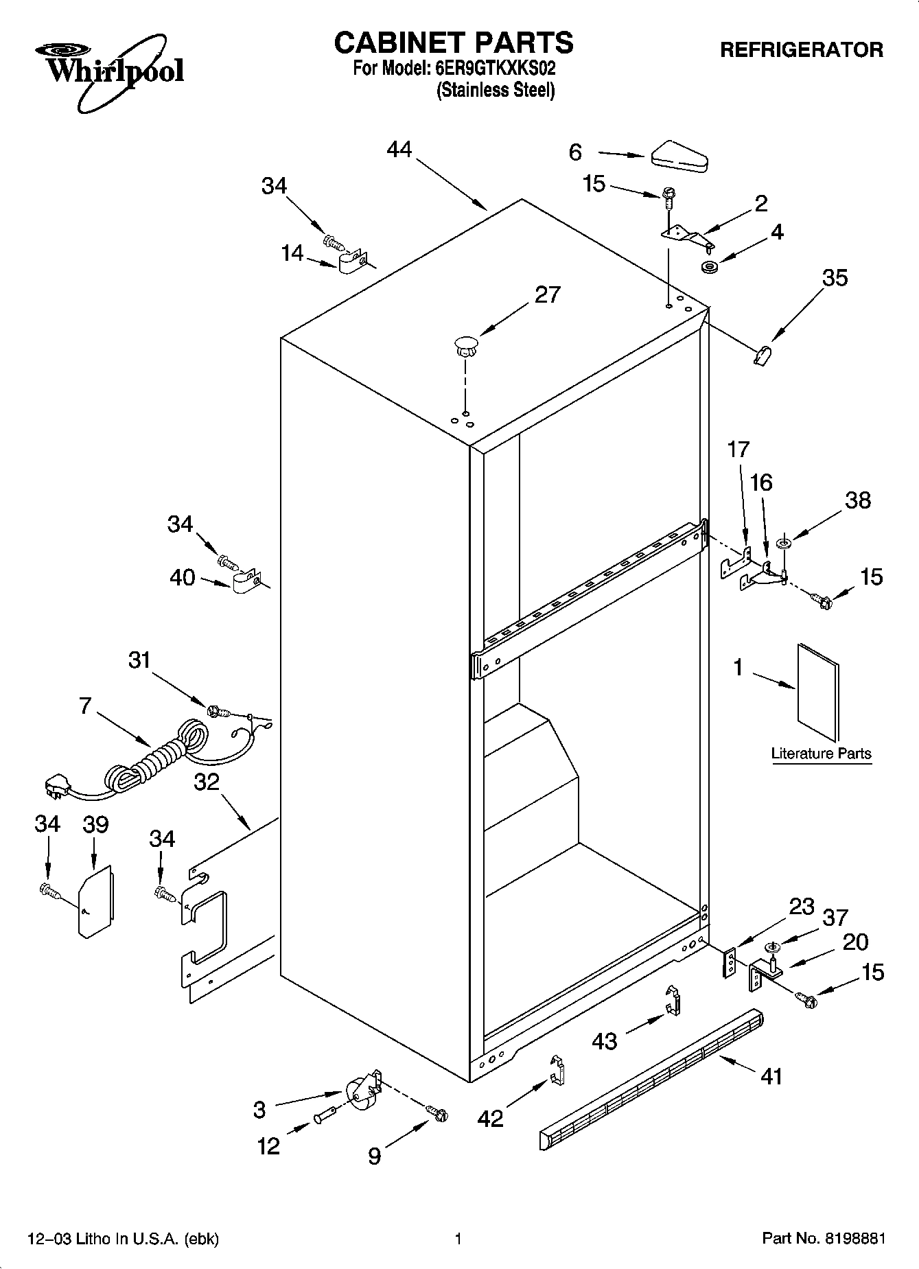 01 - CABINET PARTS