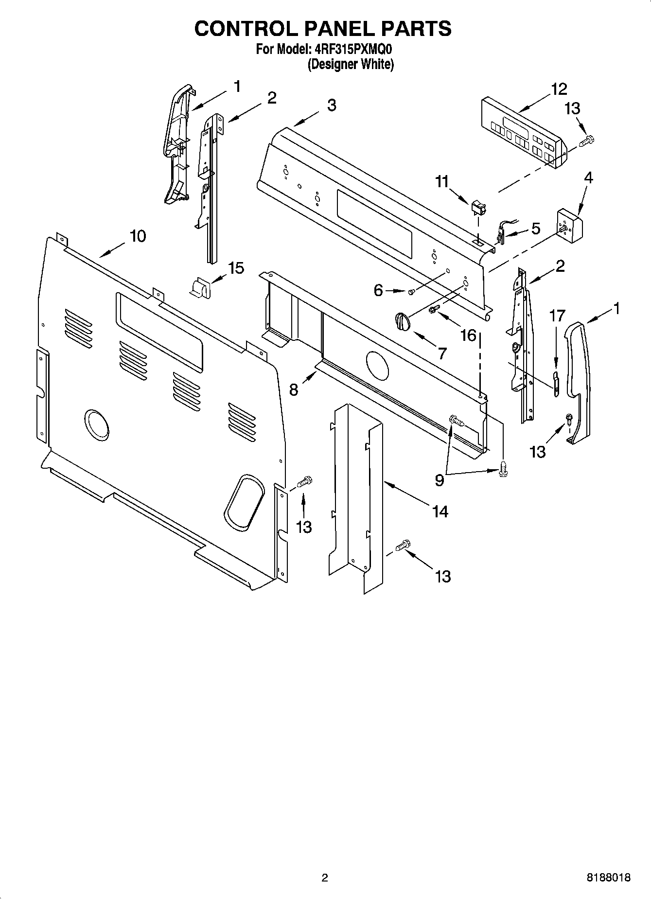 02 - CONTROL PANEL PARTS