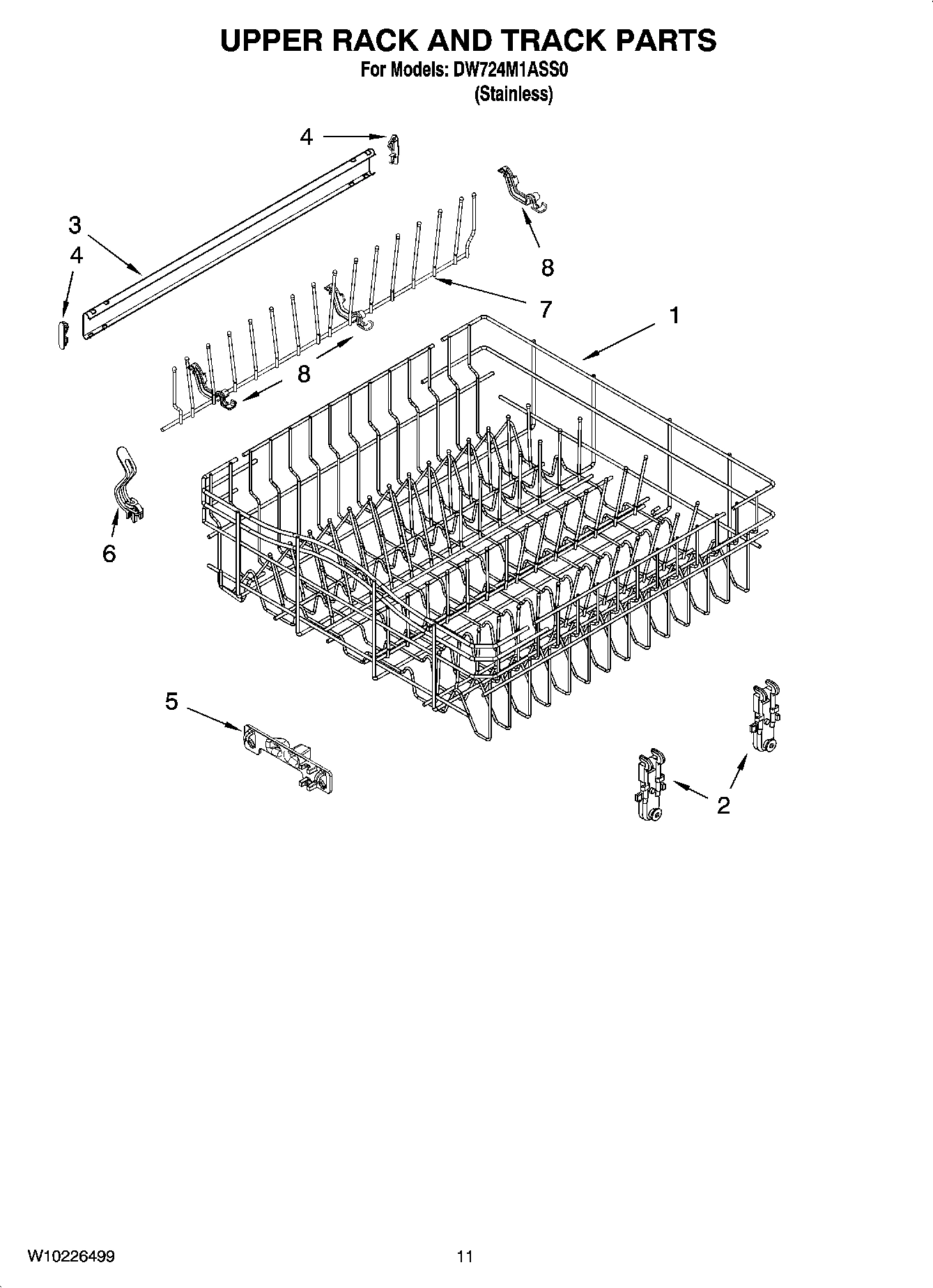 09 - UPPER RACK AND TRACK PARTS