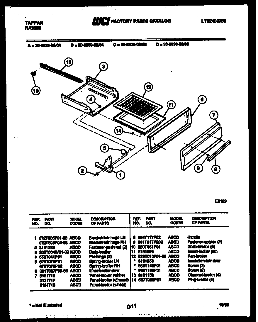 05 - BROILER DRAWER PARTS