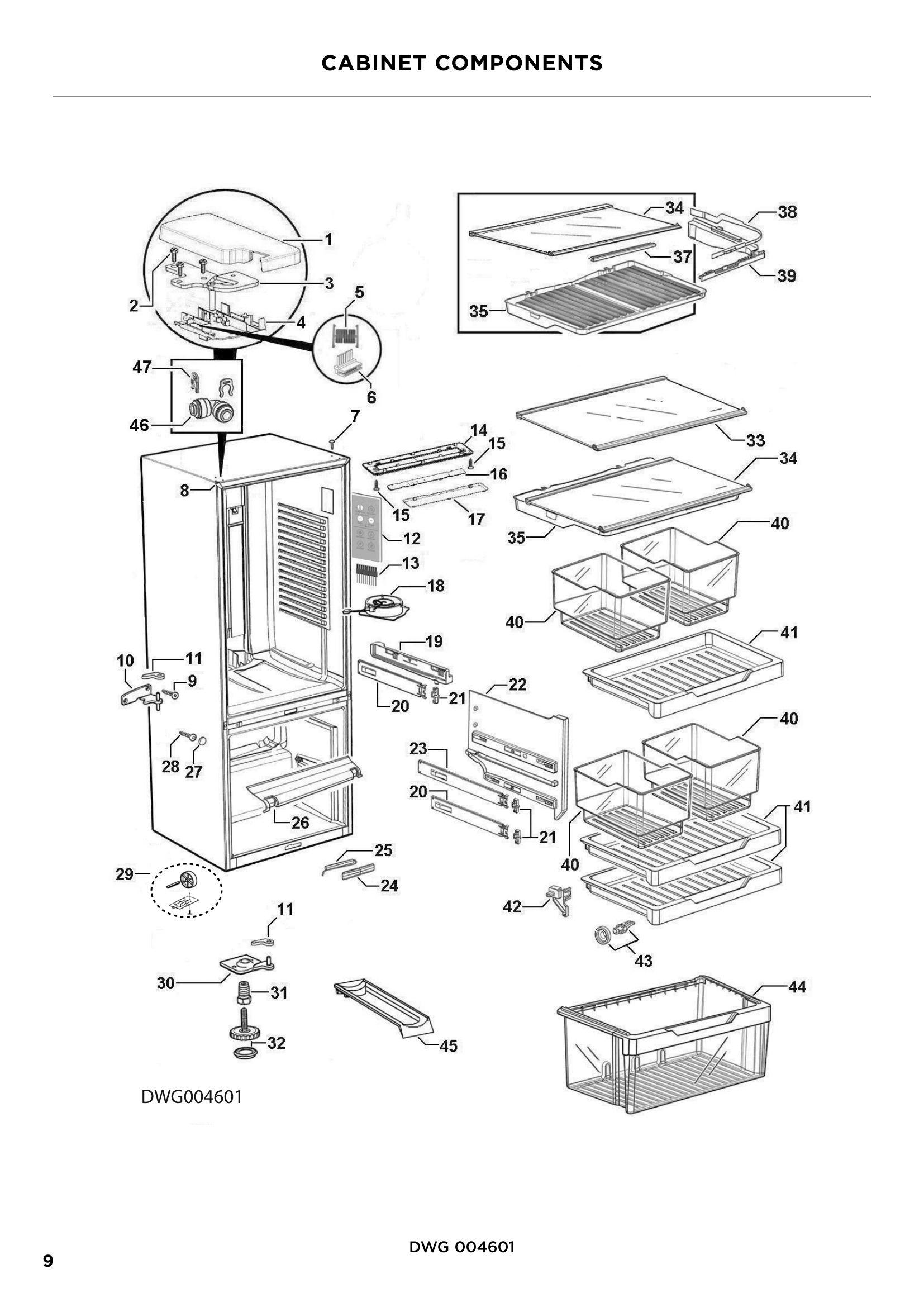CABINET COMPONENTS