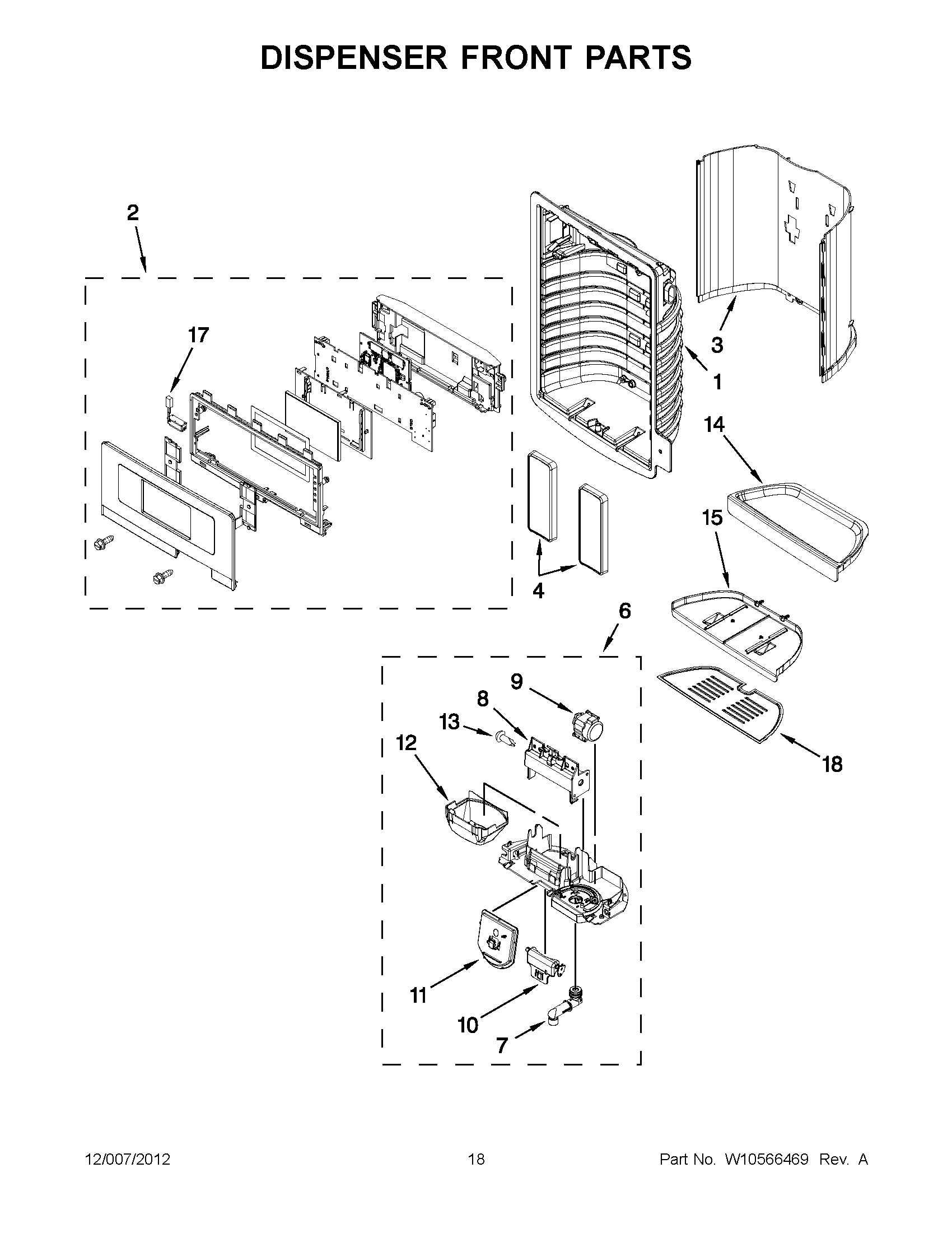 09 - DISPENSER FRONT PARTS