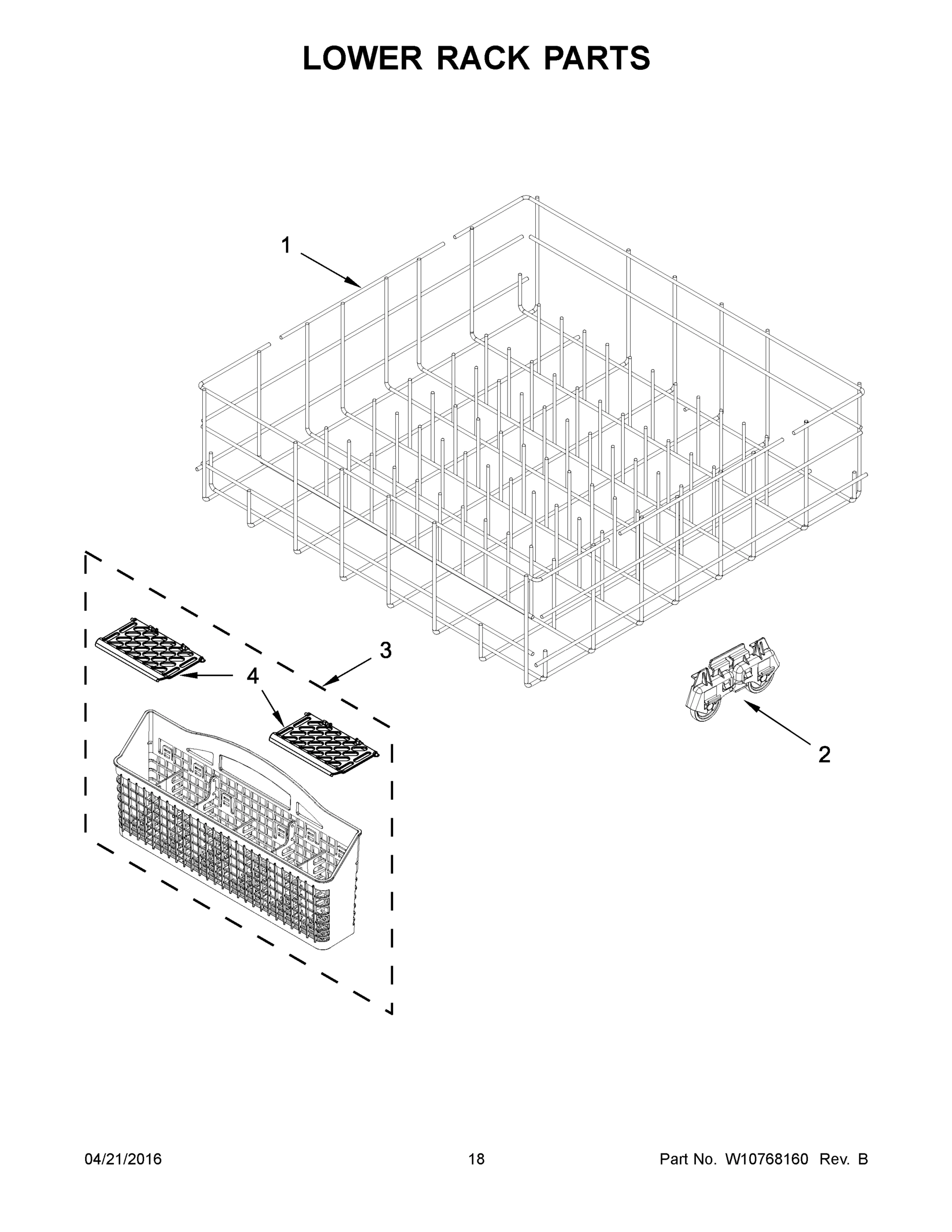 10 - LOWER RACK PARTS