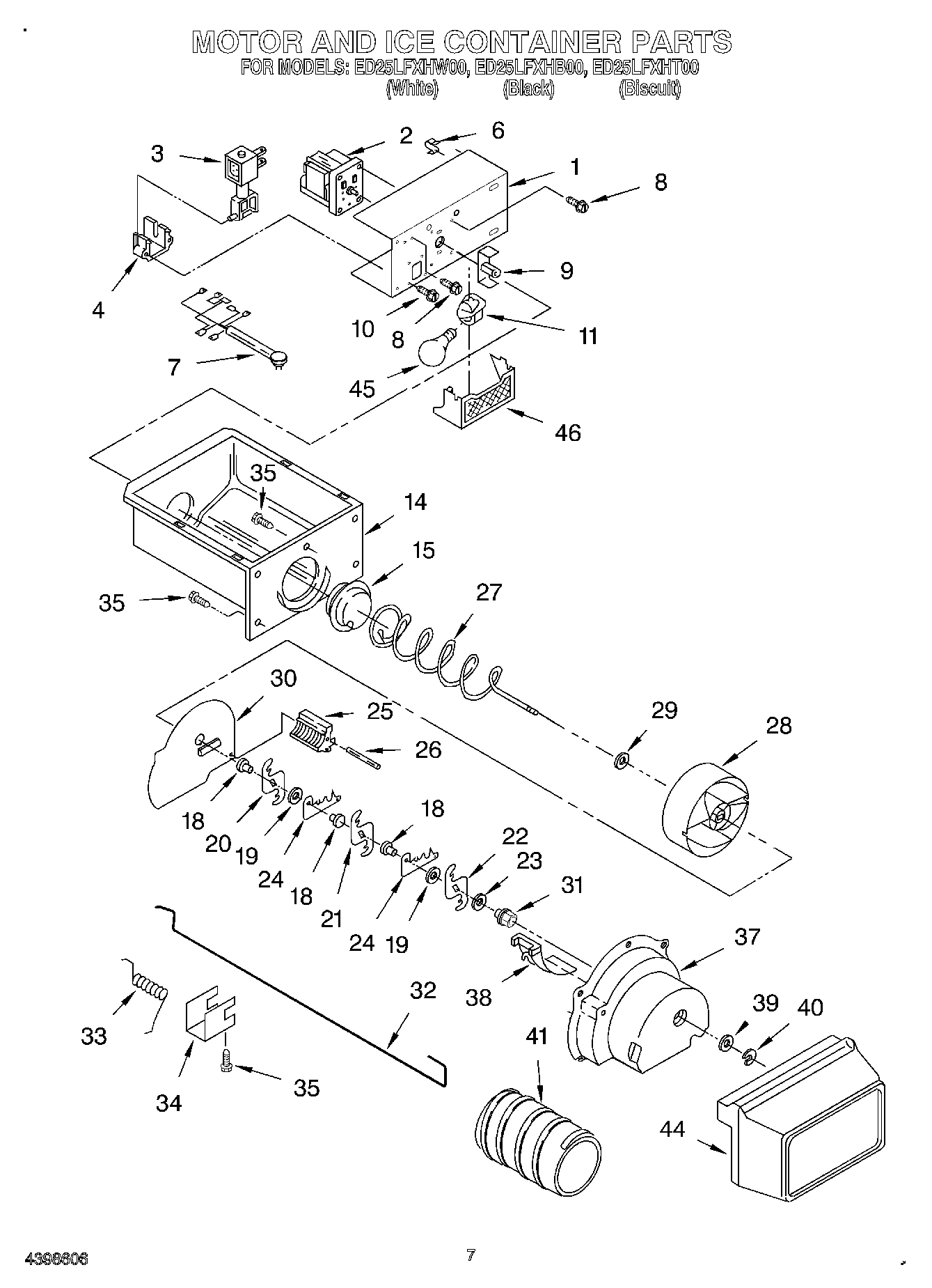 05 - MOTOR AND ICE CONTAINER